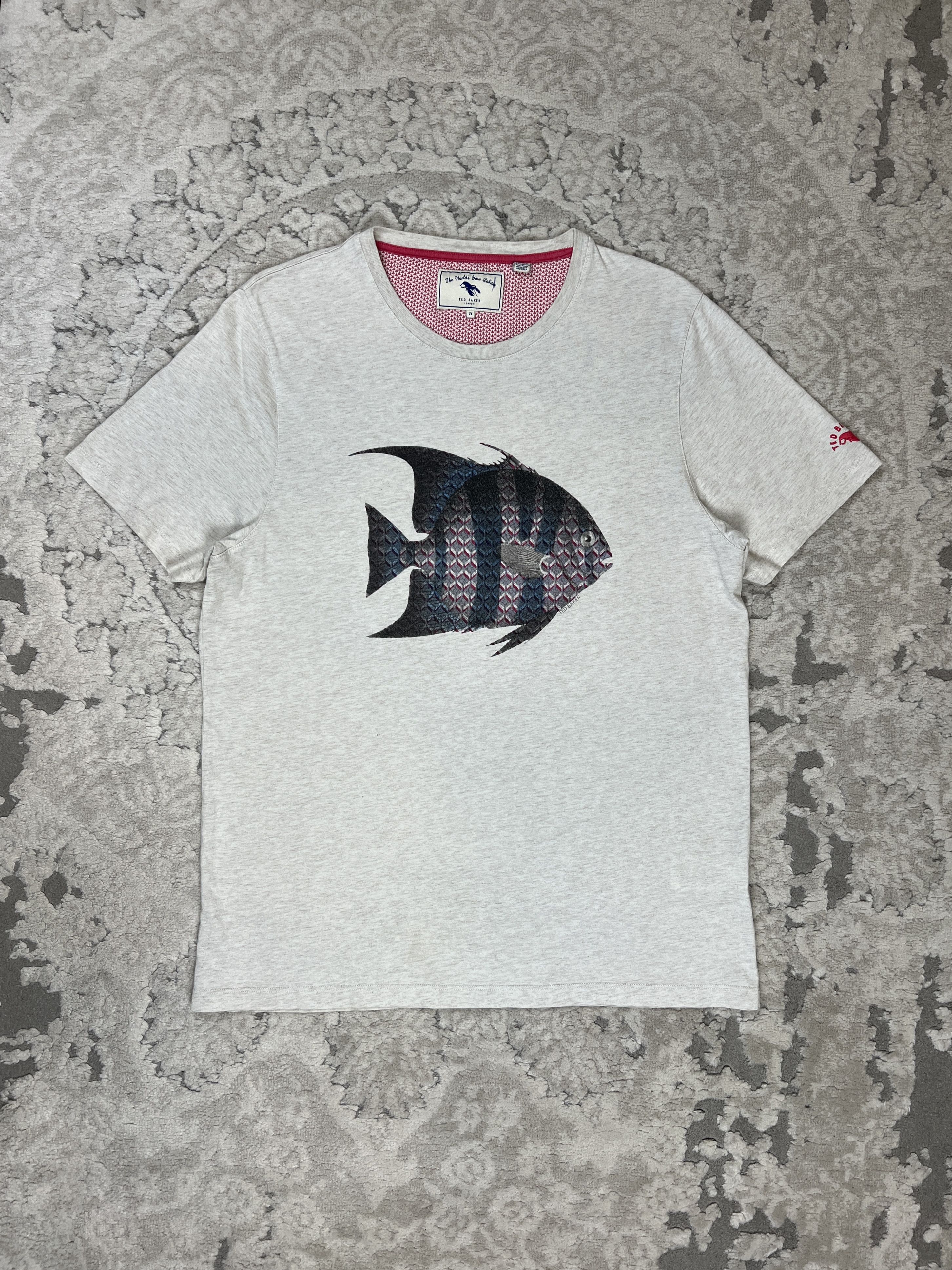 Ted Baker Ted Baker London Angelfish Graphic Print T-Shirt Size US M / EU 48-50 / 2 - 1 Thumbnail