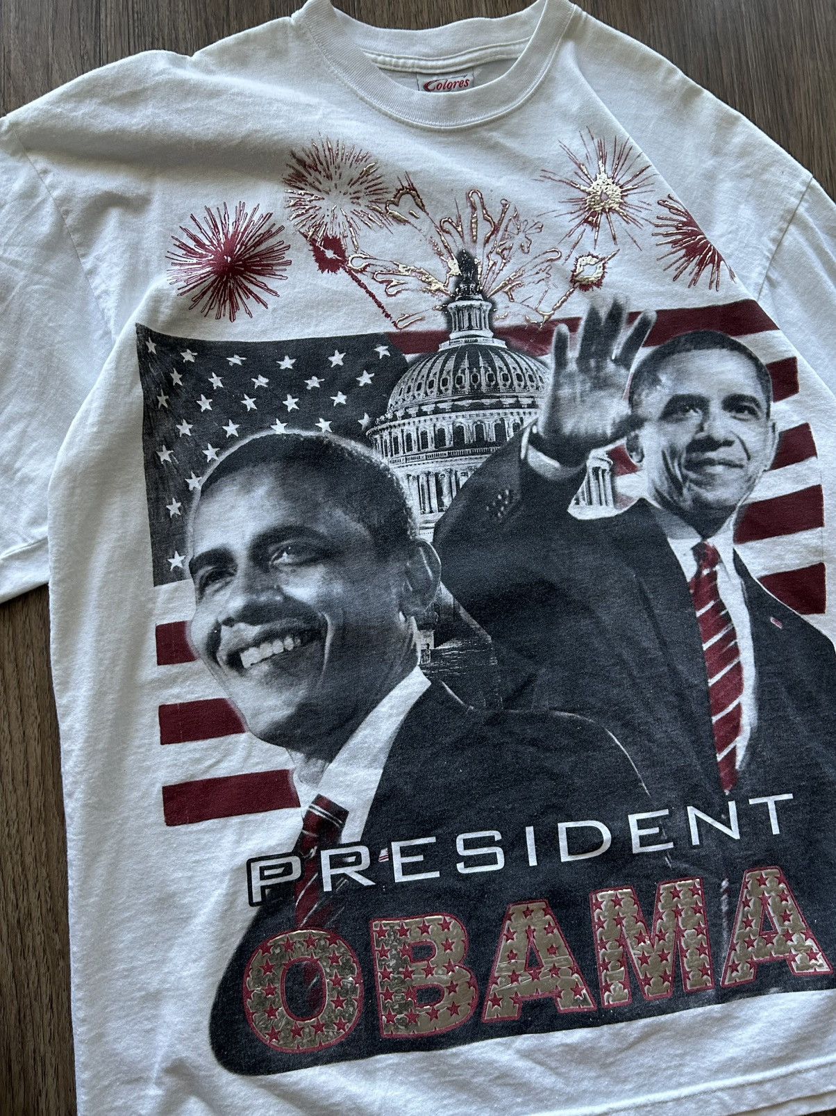 Vintage Vintage Obama Tshirt szXL Size US XL / EU 56 / 4 - 4 Thumbnail