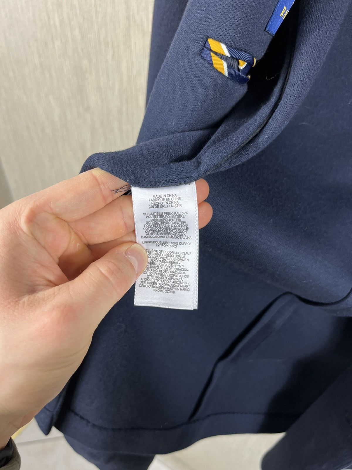 Polo Ralph Lauren × Ralph Lauren Polo Ralph Lauren cotton navy blazer soft jacket luxury Size US XL / EU 56 / 4 - 18 Thumbnail