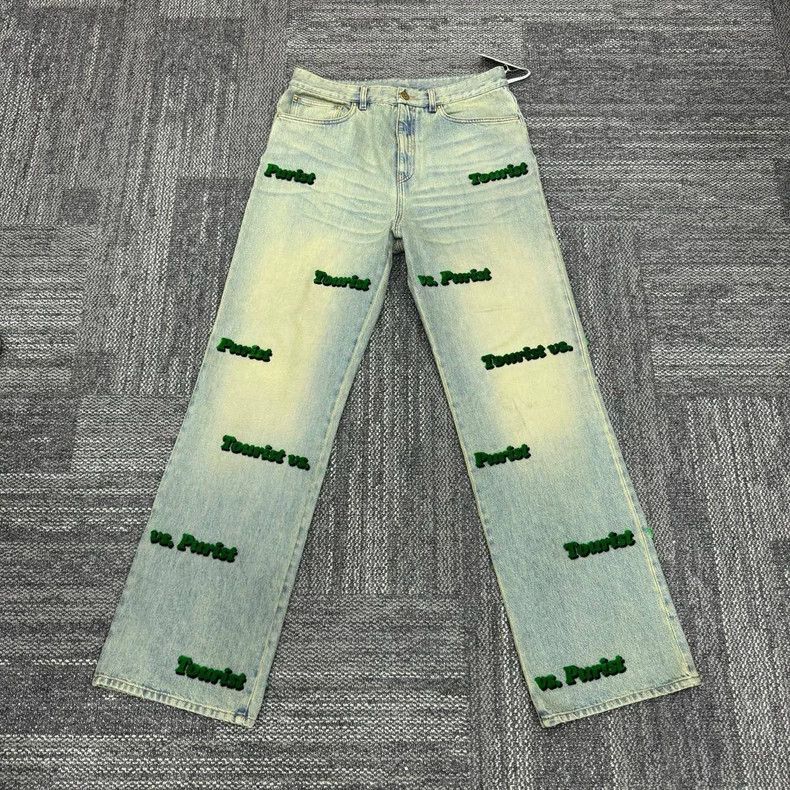 Louis Vuitton Louis Vuitton Old flocked jeans 2505-Nextarrow Size US 33 - 1 Thumbnail