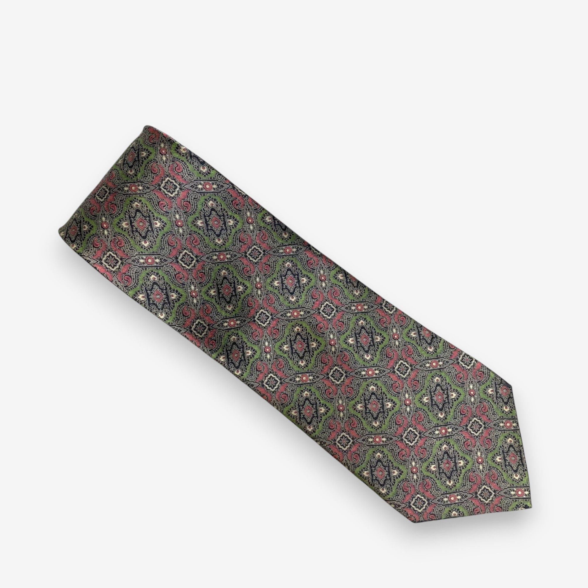 Japanese Brand Vintage Christian Dior SILK Necktie Cravate Pure Silk Size ONE SIZE - 2 Thumbnail