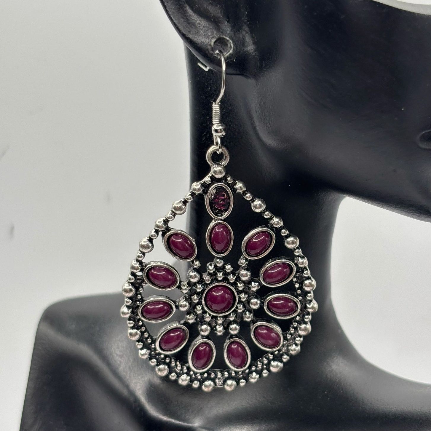 Other Silver & Purple Floral Earring Bundle Size ONE SIZE - 1 Thumbnail