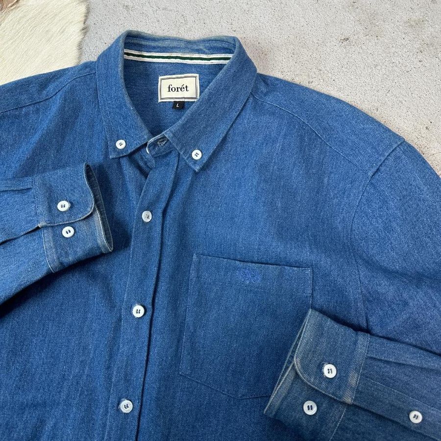 Vintage × foret Denim Foret Shirt Size US L / EU 52-54 / 3 - 5 Thumbnail