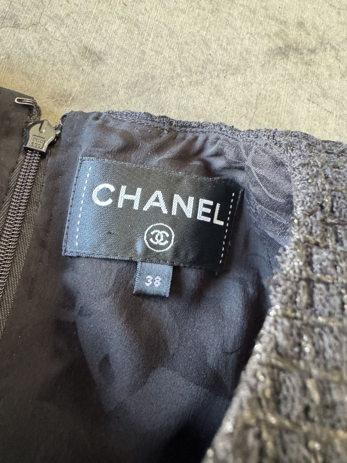 Chanel CHANEL Check Print Tweed Sheath Dress Size XS / US 0-2 / IT 36-38 - 3 Thumbnail