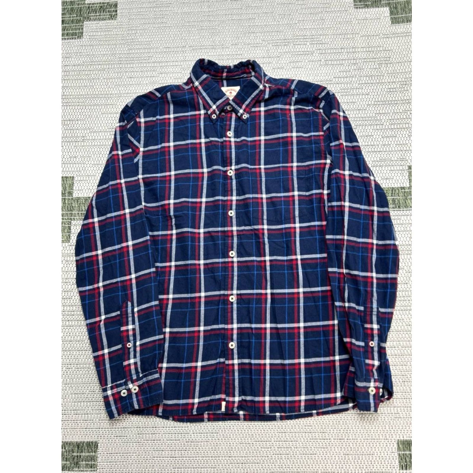 Brooks Brothers Brooks Brothers Red Fleece Flannel Shirt Mens Large Multicolor Plaid Button Down Shirt Size US L / EU 52-54 / 3 - 2 Thumbnail