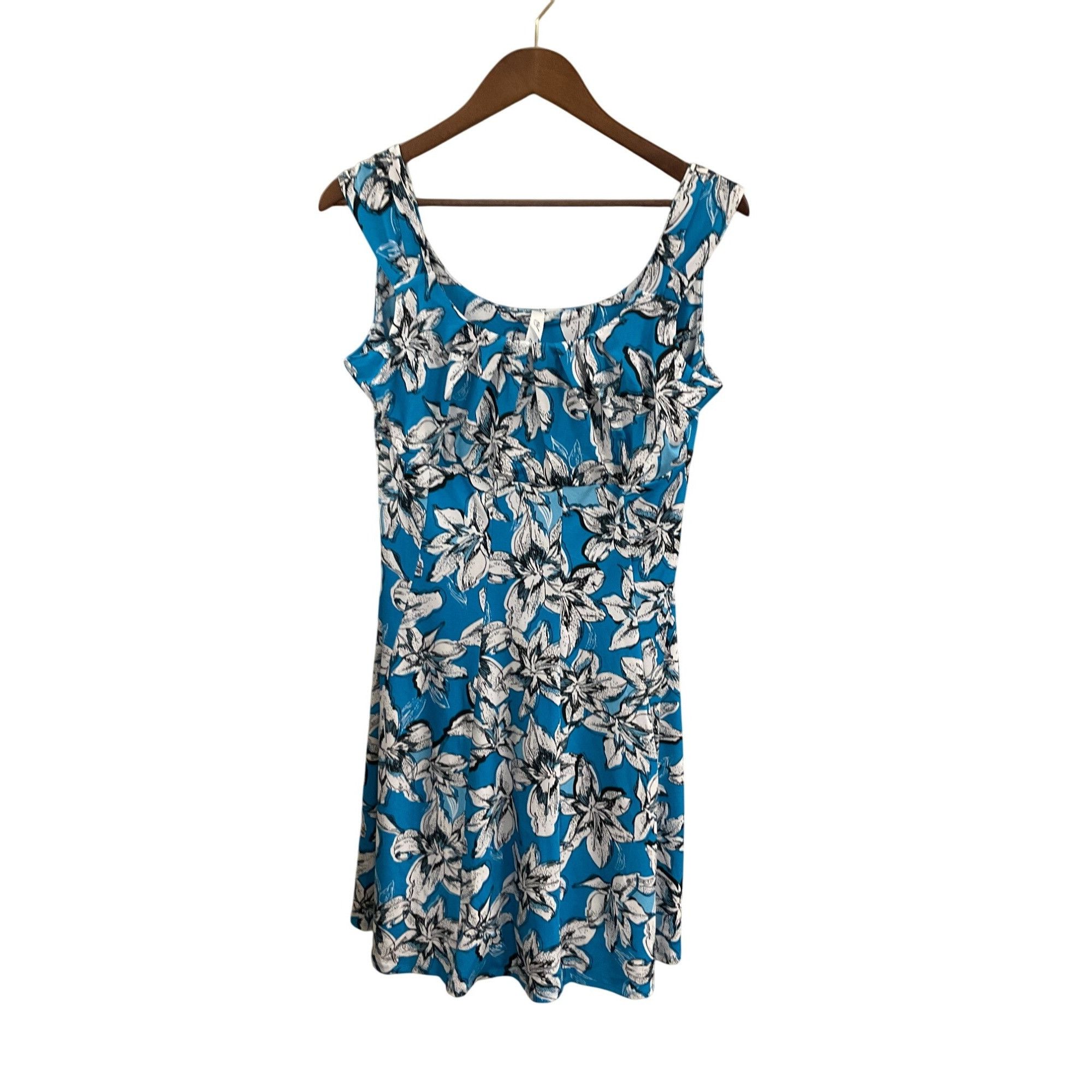 Other NY Collection Womens Blue & White Floral Sleeveless Dress S Size S / US 4 / IT 40 - 1 Thumbnail