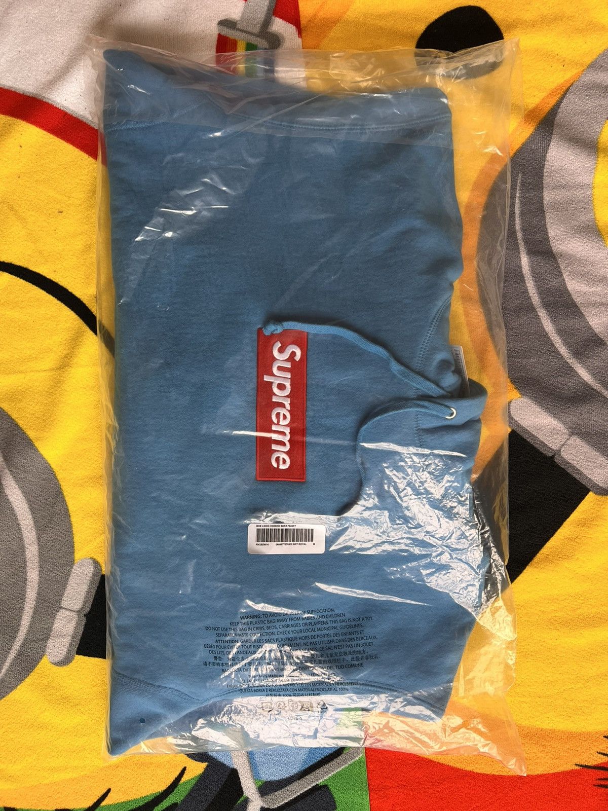 Supreme Supreme Box Logo Hooded Sweatshirt CYAN light blue navy sky Size US M / EU 48-50 / 2 - 18 Thumbnail