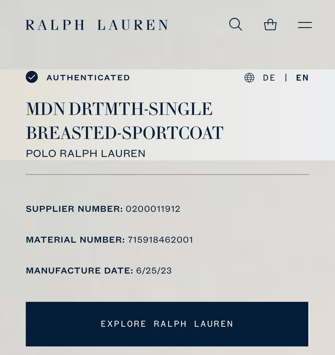 Polo Ralph Lauren Polo Ralph Lauren Single Breasted Man Sportcoat Size 40 S Size 40S - 15 Thumbnail