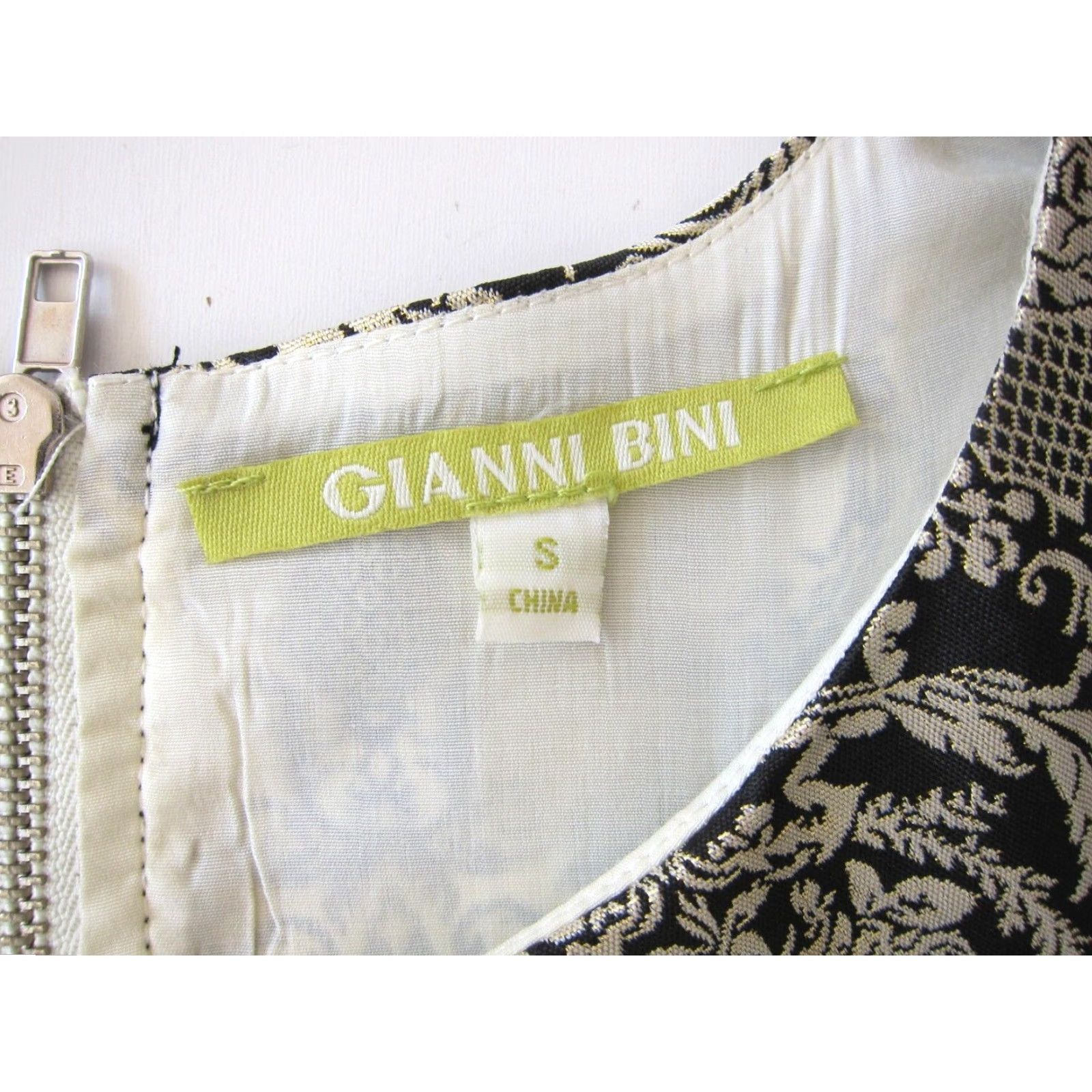 Vintage VINTAGE Gianni Bini Black Gold Paisley Floral Pleated Sleeveless Empire Prom Dress Small Size S / US 4 / IT 40 - 4 Thumbnail
