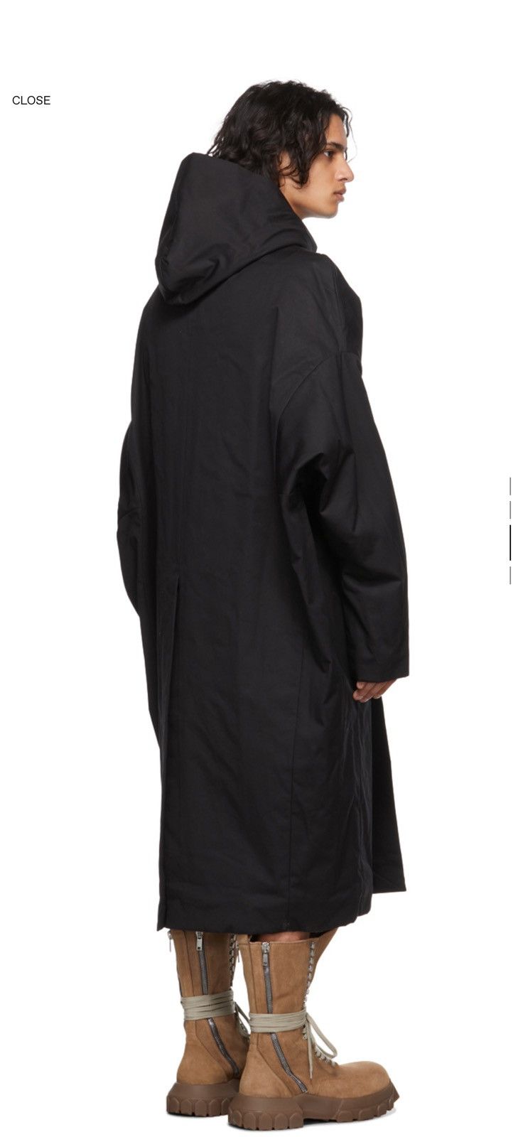 Rick Owens Rick Owens Black Peter Coat Size US M / EU 48-50 / 2 - 11 Thumbnail