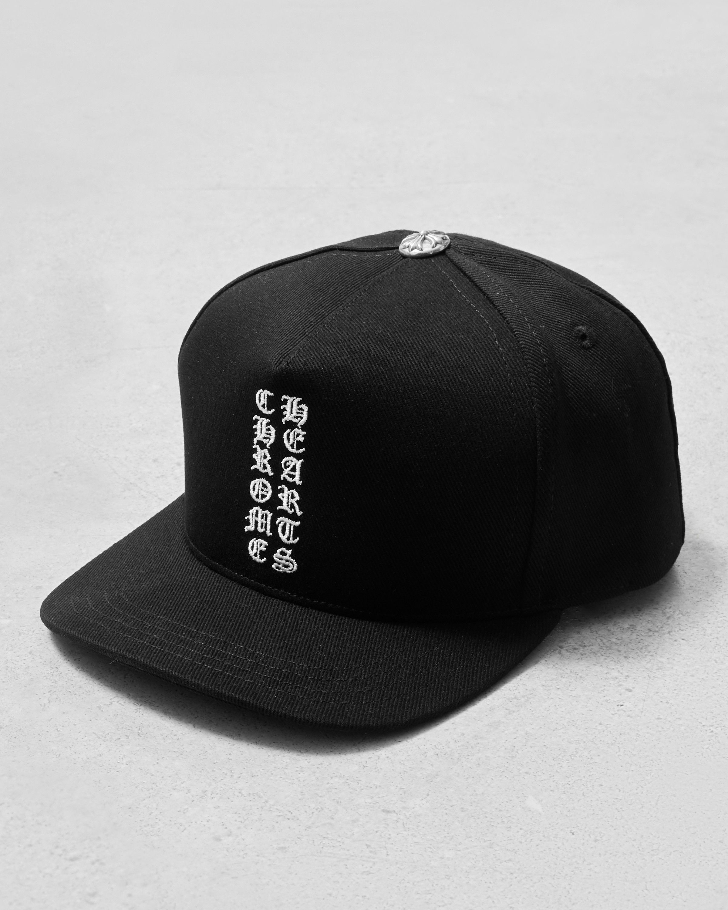 Chrome Hearts CHROME HEARTS Vertical Logo Hat Black Denim Size ONE SIZE - 2 Thumbnail