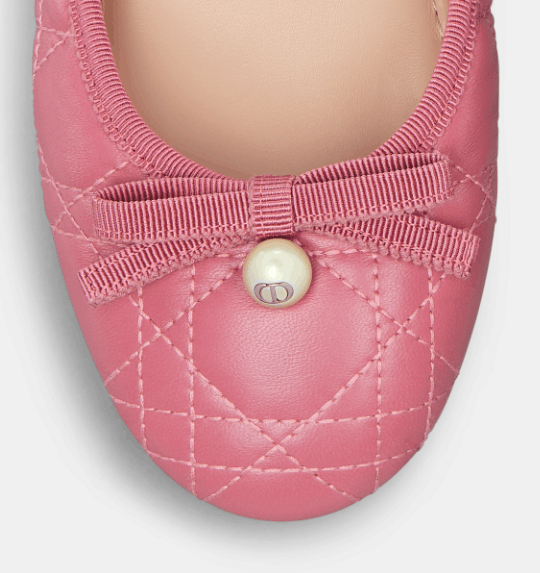 Dior o1w1db10426 KCB877 Ballet Flat in Pink Size US 10 / IT 40 - 4 Thumbnail
