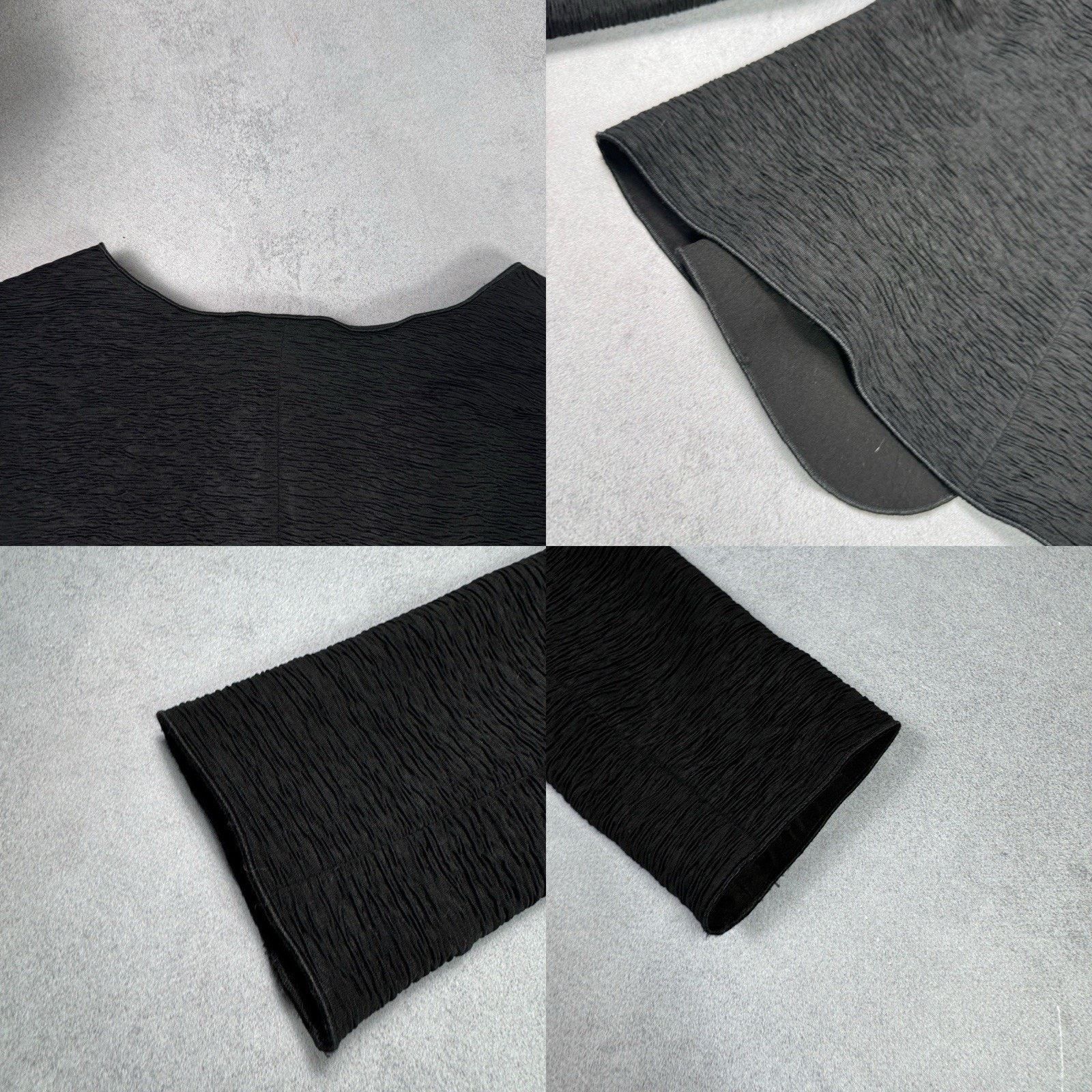 Armani Collezioni Armani Collezioni Pleated Jacket Blazer Black Size 42 Size M / US 6-8 / IT 42-44 - 23 Thumbnail