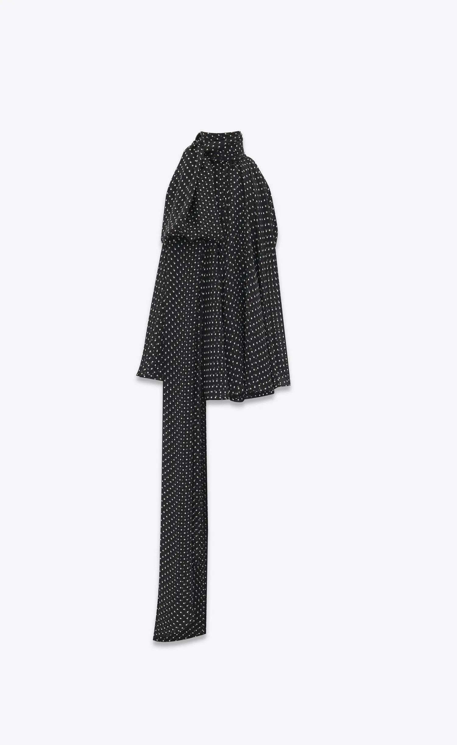 Saint Laurent Paris o1s1wg110125 781578 Oversized Lavallière-Neck Tank Top Size US S / EU 44-46 / 1 - 3 Thumbnail