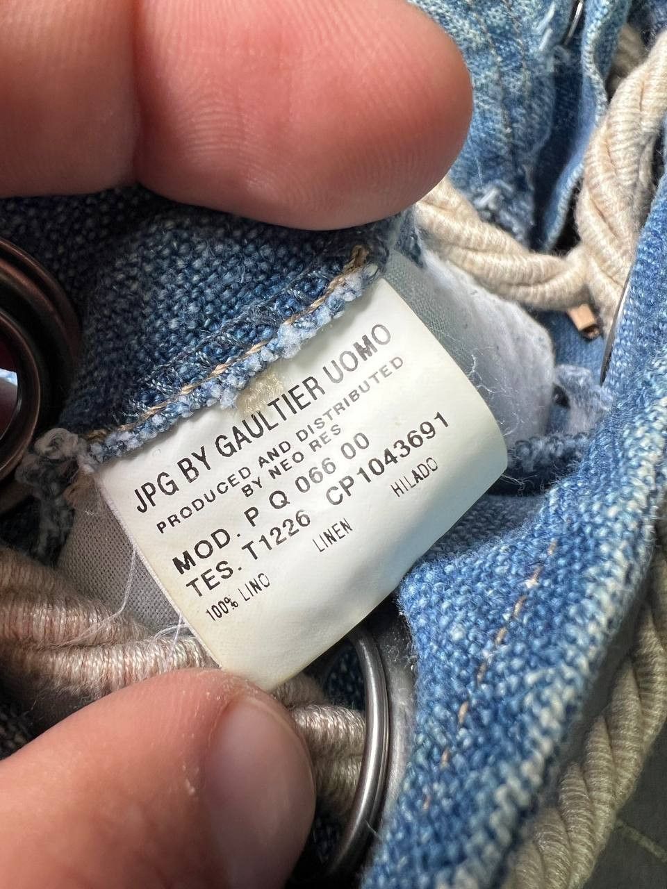 Jean Paul Gaultier Vintage Jean Paul Gaultier denim trompe l'oeil linen pants Size US 34 / EU 50 - 16 Thumbnail