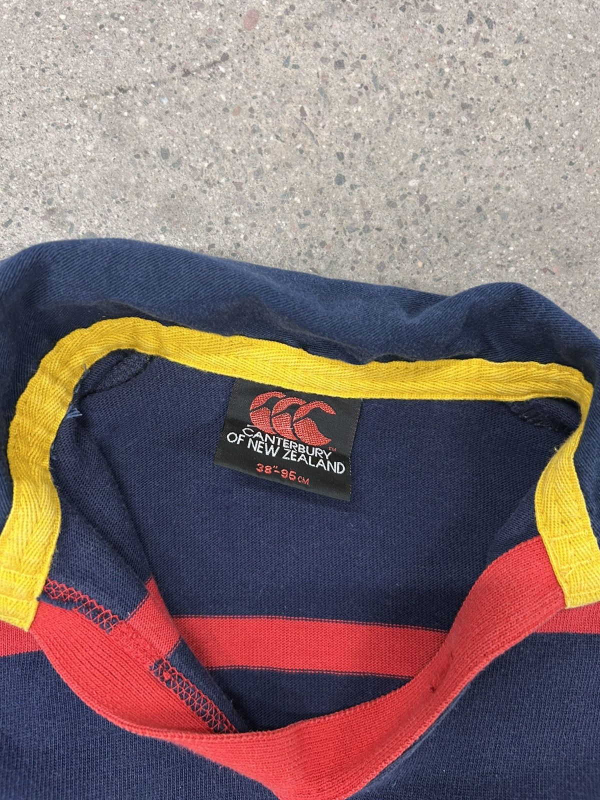 Canterbury of New Zealand × Vintage Vintage CANTERBURY Polo Rugby Shirt Striped Long Sleeve Size US S / EU 44-46 / 1 - 3 Thumbnail