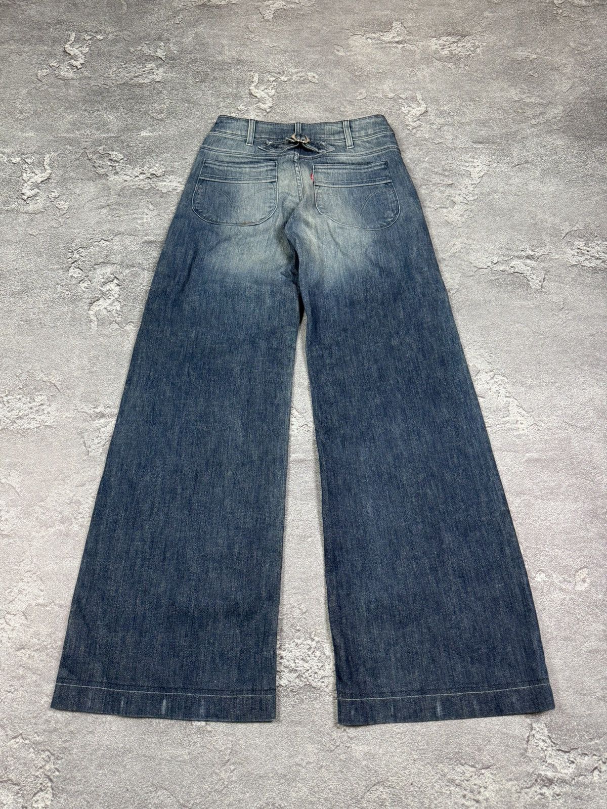 If Six Was Nine Y2K 2000s Levis Engineer Flared Bootcut Washed Jeans Size 28 Size US 28 / EU 44 - 6 Thumbnail