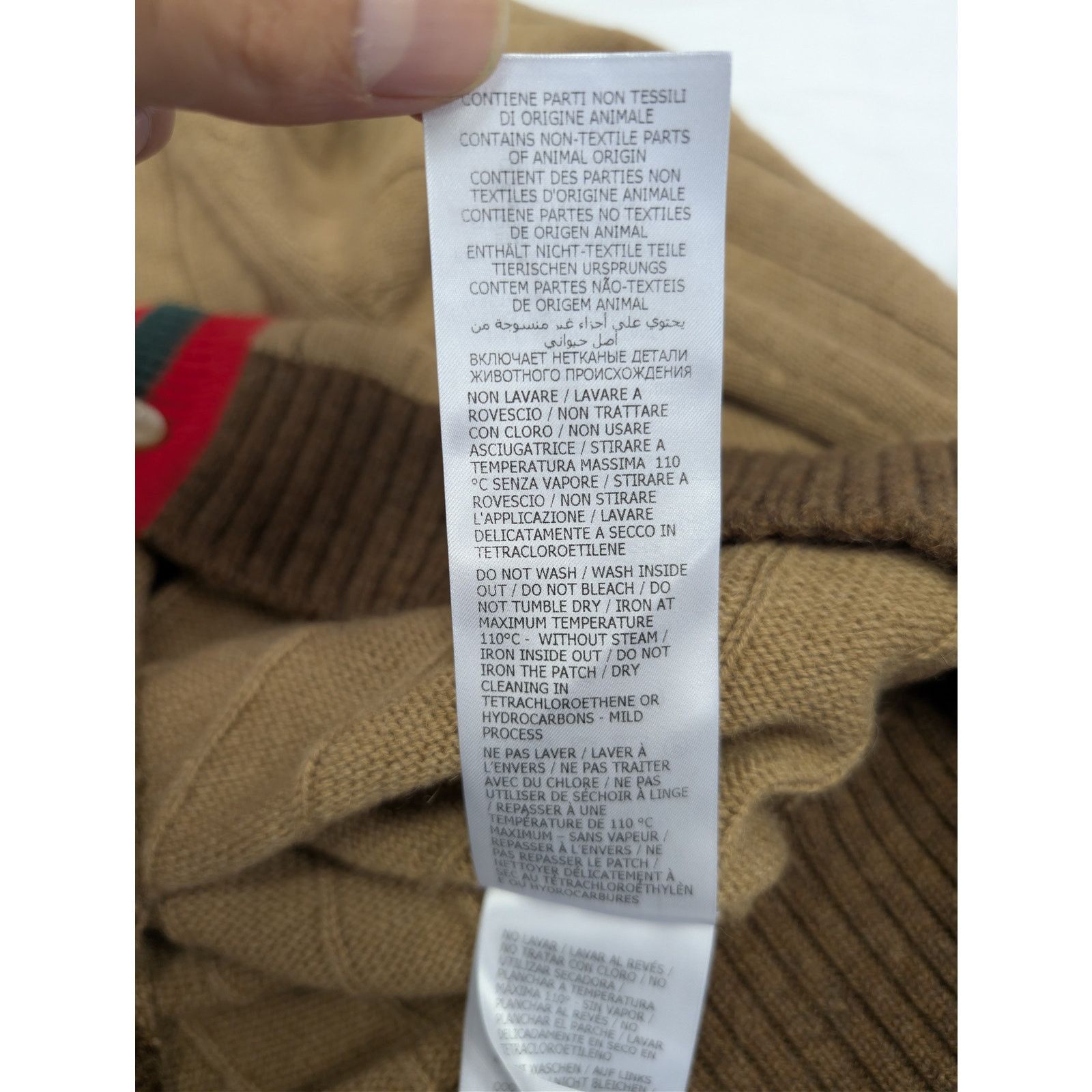 Gucci o1rshd1 Fine Camel Long Sleeve Cardigan Sweater Camel/Brown Size US XL / EU 56 / 4 - 15 Thumbnail