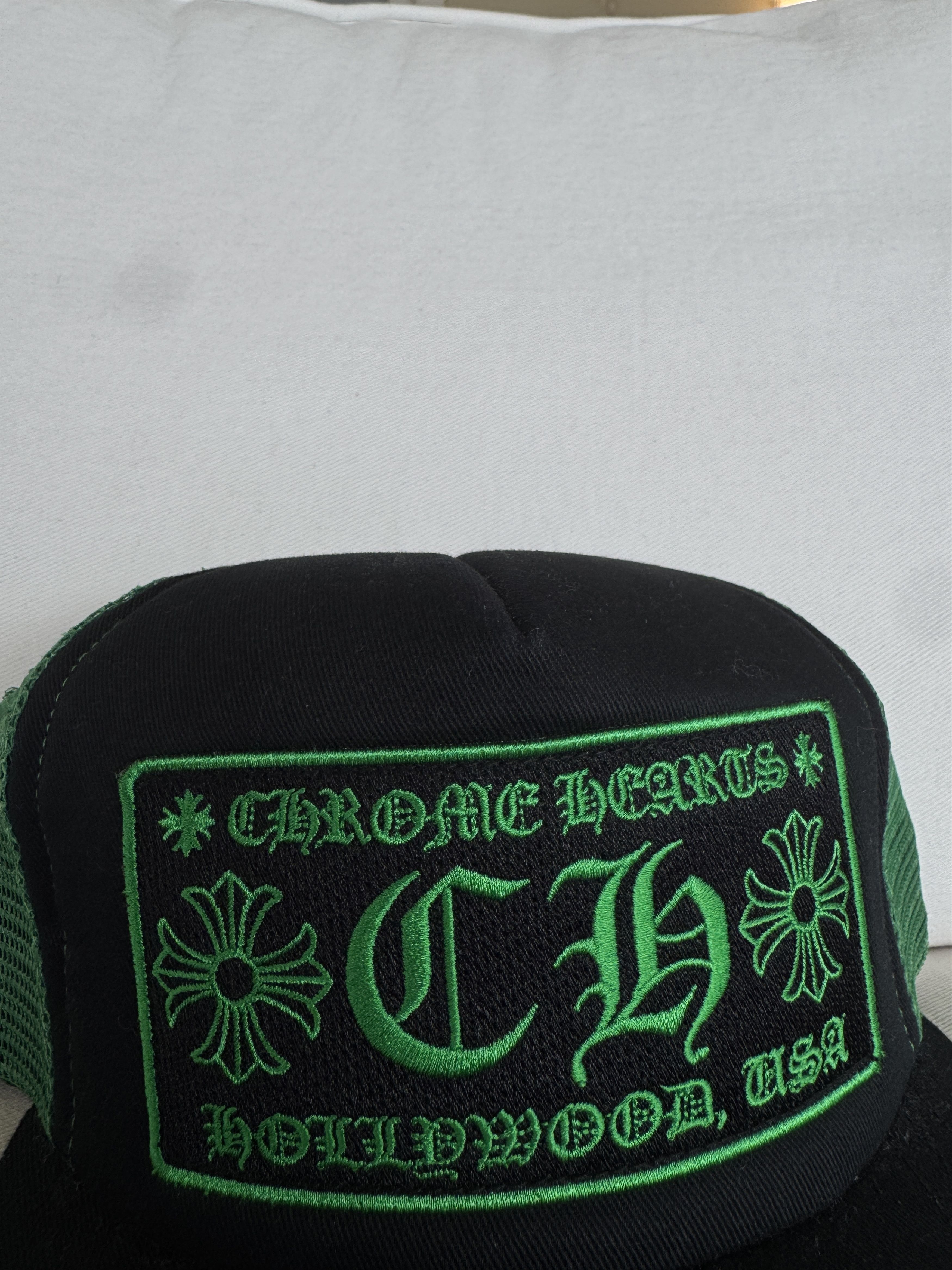 Chrome Hearts Green CH Hollywood Trucker Size ONE SIZE - 2 Thumbnail