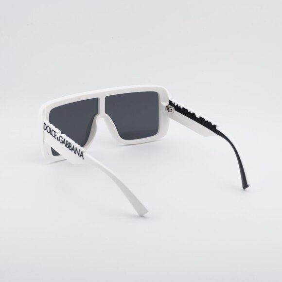 Dolce & Gabbana Dolce & Gabbana DG6204 331287 Sunglasses White Shield Frame Size ONE SIZE - 3 Thumbnail
