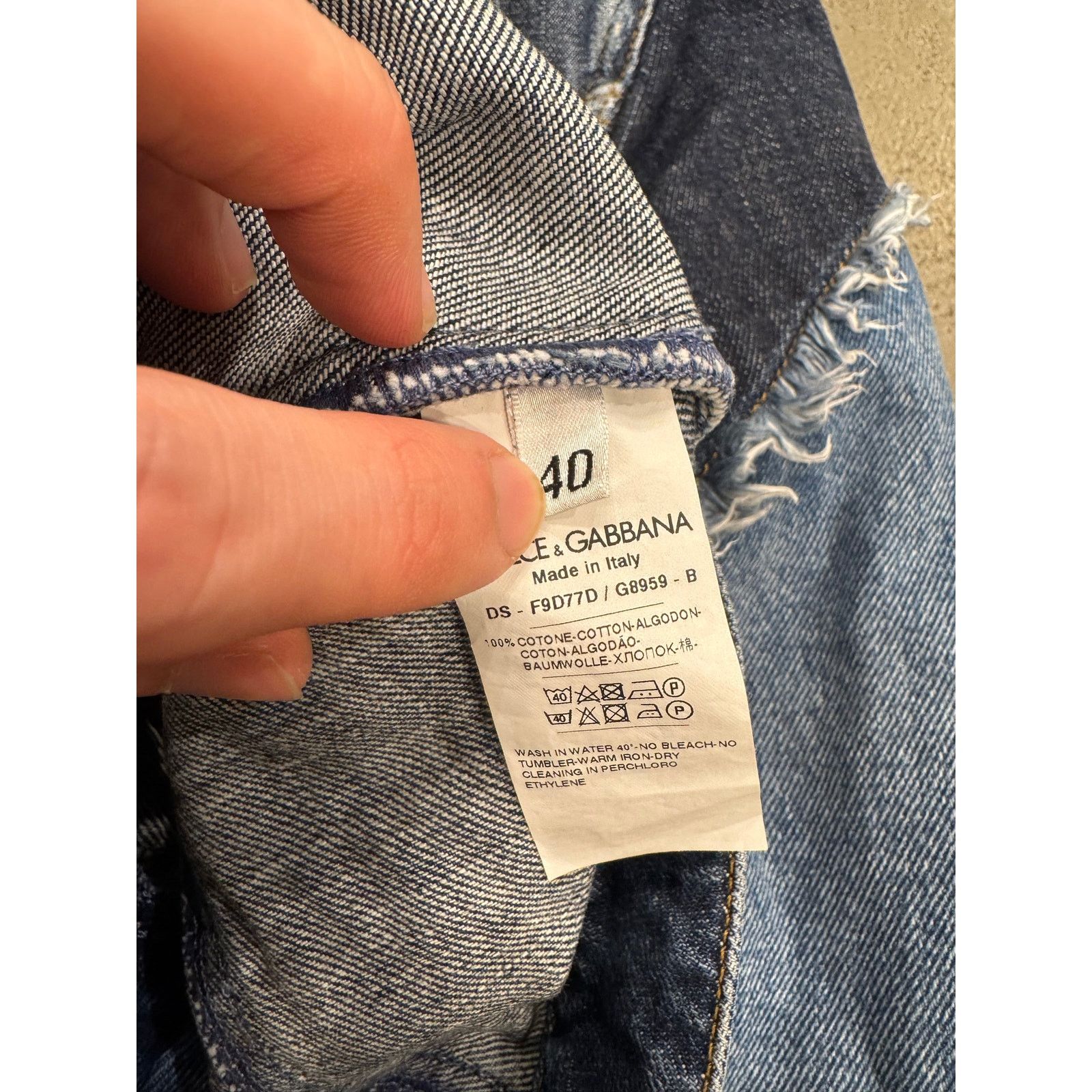 Dolce & Gabbana 2010s Dolce & Gabbana patchwork reconstructed denim jacket Size S / US 4 / IT 40 - 5 Thumbnail