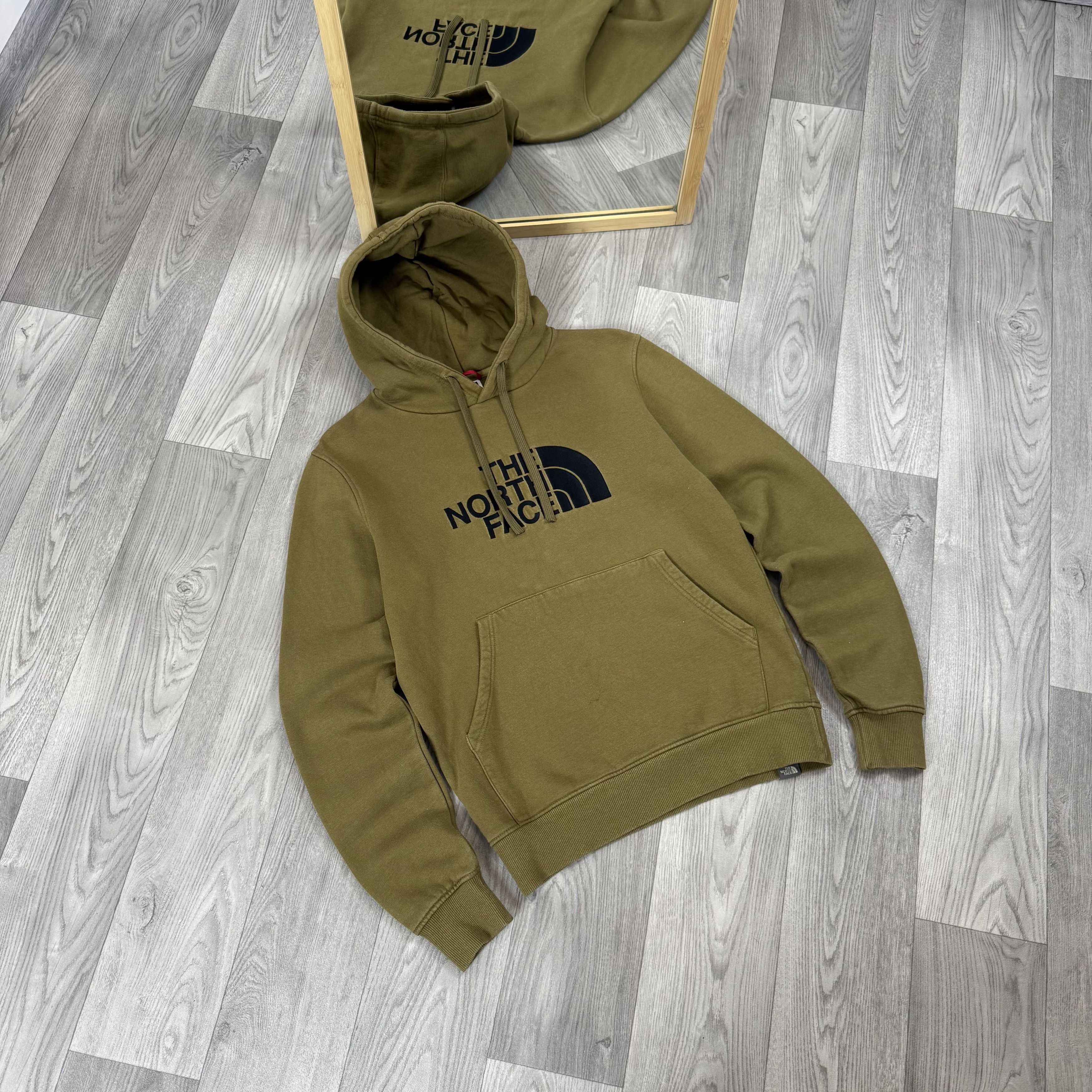 The North Face The North Face Embroidered Khaki Hoodie Hooded Sweat Size US S / EU 44-46 / 1 - 2 Thumbnail