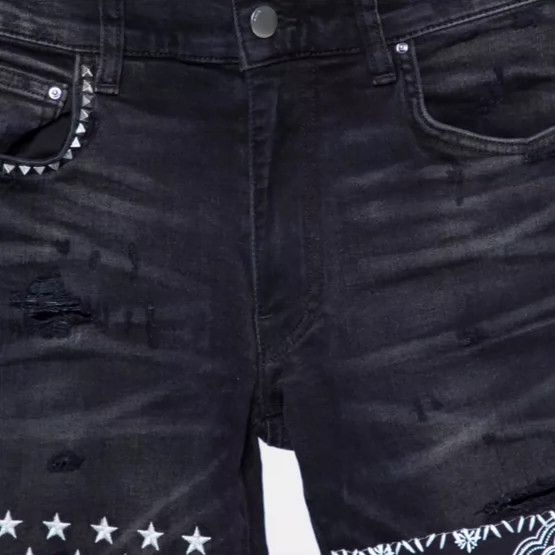 Amiri Amiri black denim patchwork pants Size US 28 / EU 44 - 3 Thumbnail
