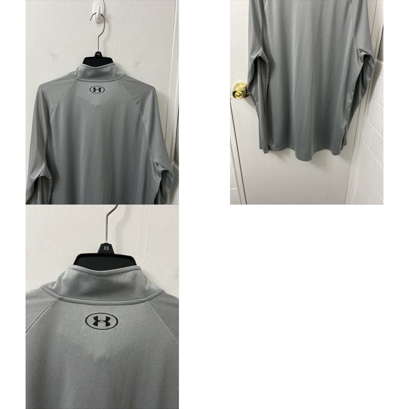 Under Armour Under Armour HeatGear 1/4 Zip Mens XL Gray Pullover Size US XL / EU 56 / 4 - 8 Thumbnail