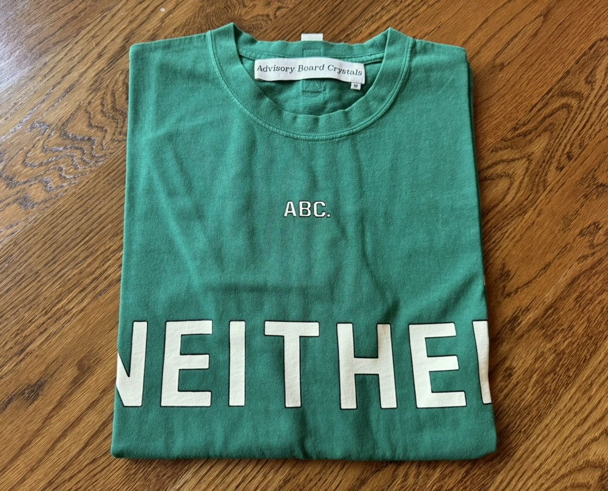 Advisory Board Crystals Medium Green Cream ABC Neither Either Or Nor Both And. Tee Size US M / EU 48-50 / 2 - 6 Thumbnail