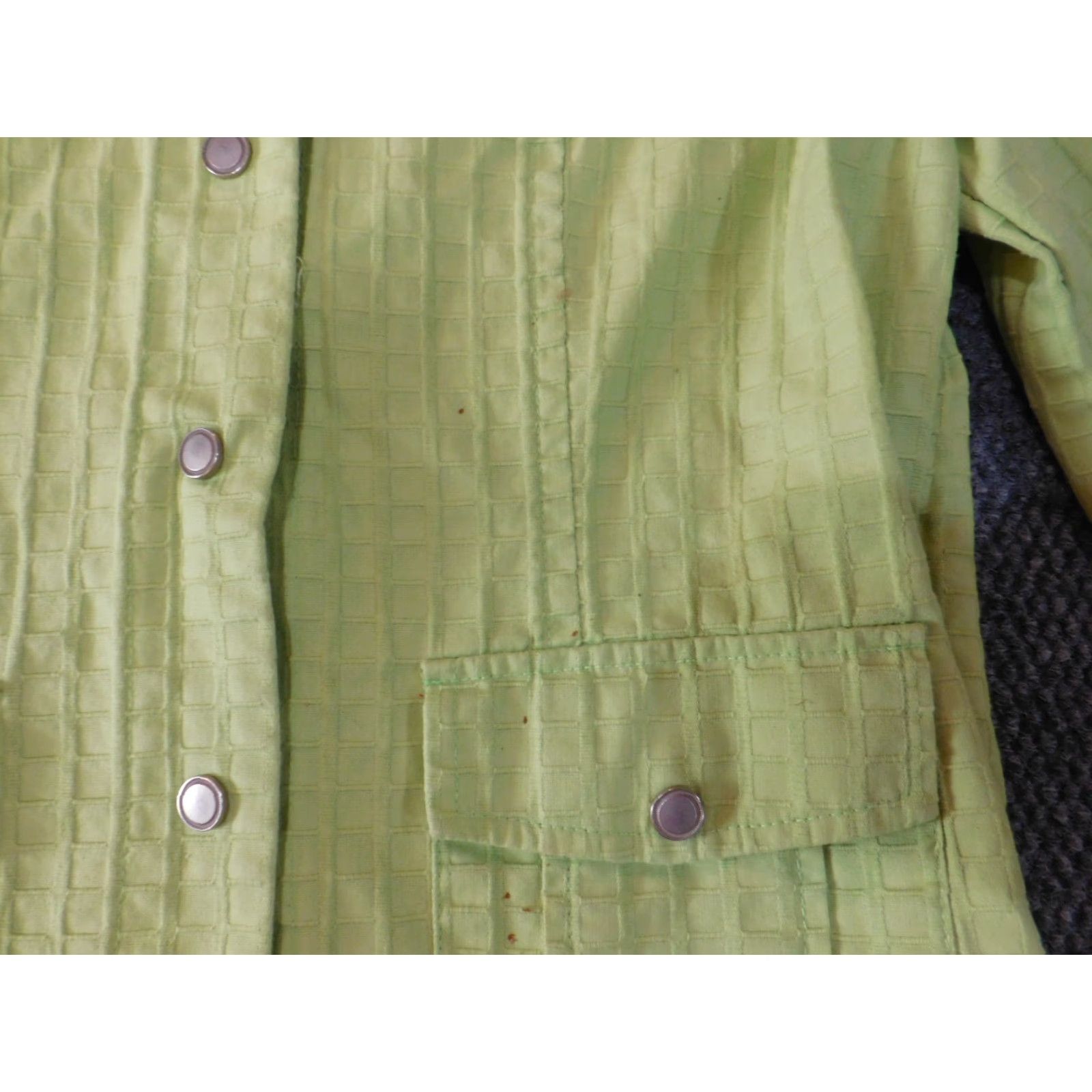 Coldwater Creek Coldwater Creek Jacket Women 10 Green Long Sleeve Button Snap Collared Cotton Casual Modern Basics Size L / US 10 / IT 46 - 5 Thumbnail