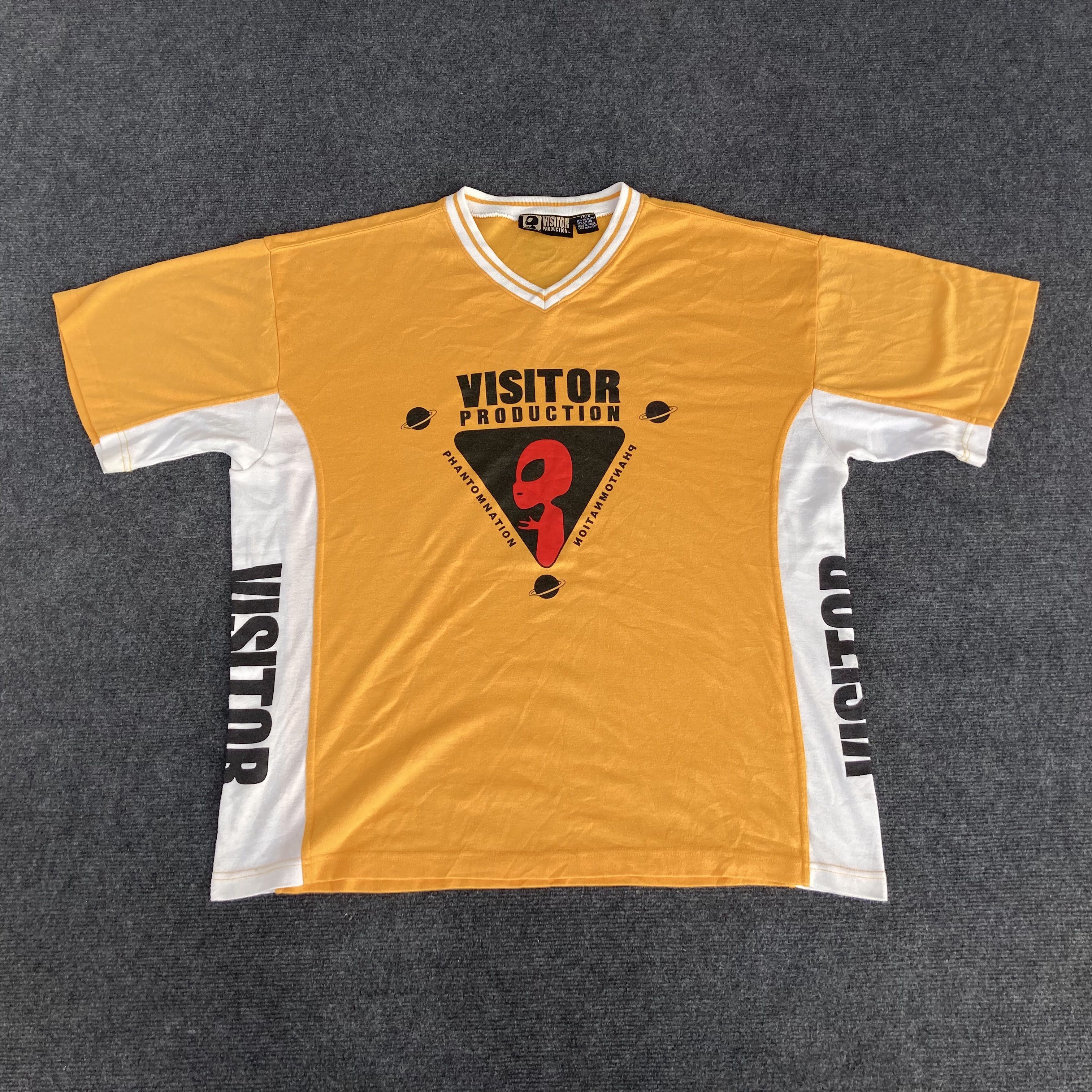 Vintage Visitors Production Alien Phantomnation 90s Original T Shirt Size US XXL / EU 58 / 5 - 1 Thumbnail