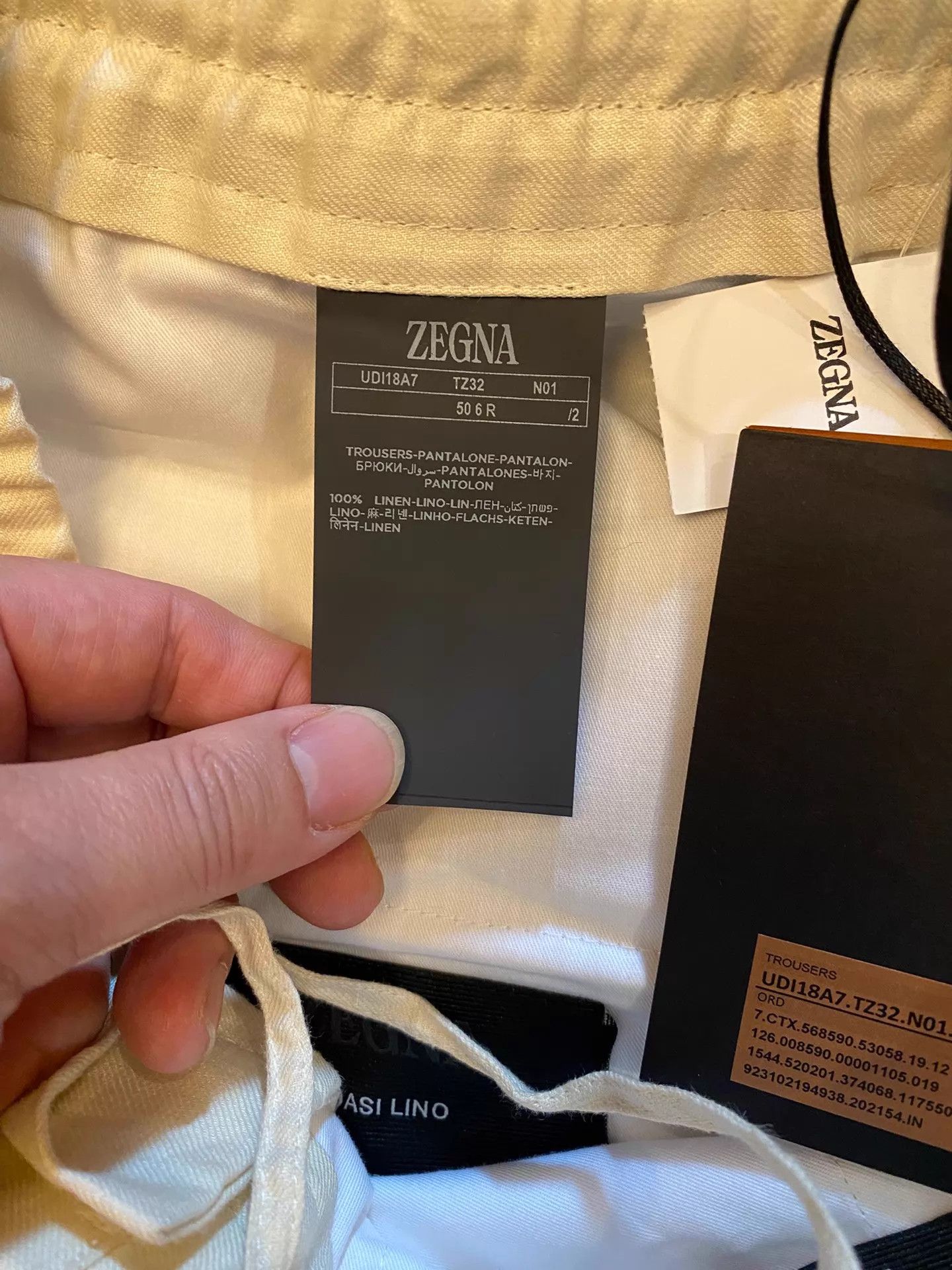 Ermenegildo Zegna ZEGNA OASI LINO Ital Elastic-Waist Pants NWT Sz50 Size US 34 / EU 50 - 5 Thumbnail
