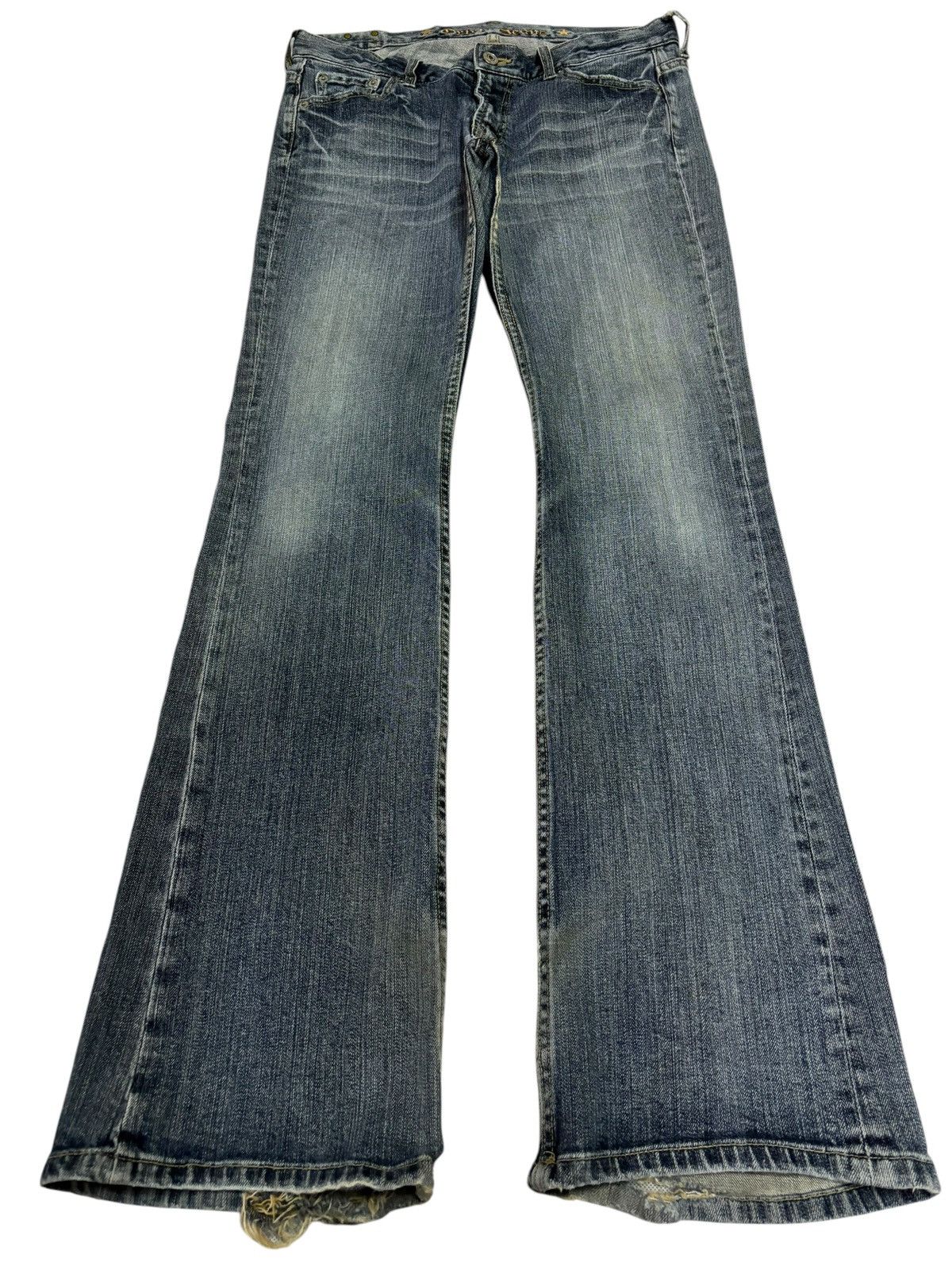 Japanese Brand × Seditionaries × Vintage Bondage Oririn Flared Faded Blue Washed Jeans Size 30" / US 8 / IT 44 - 1 Thumbnail