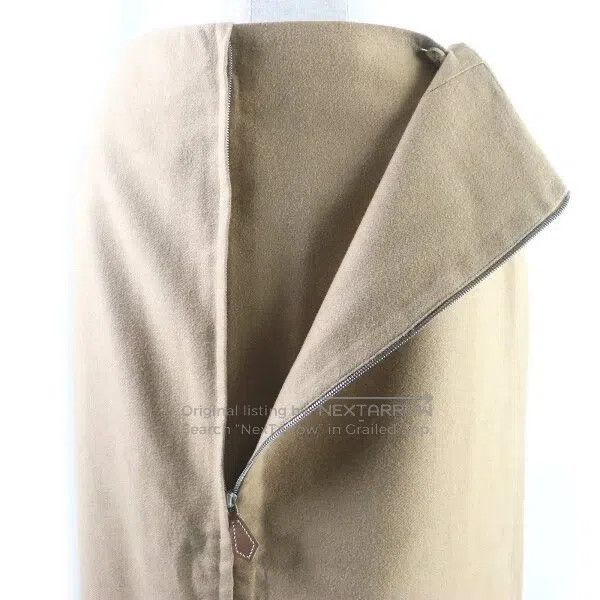 Hermes Hermes Camel hair zippered skirt Size 42" / US 20 - 4 Thumbnail