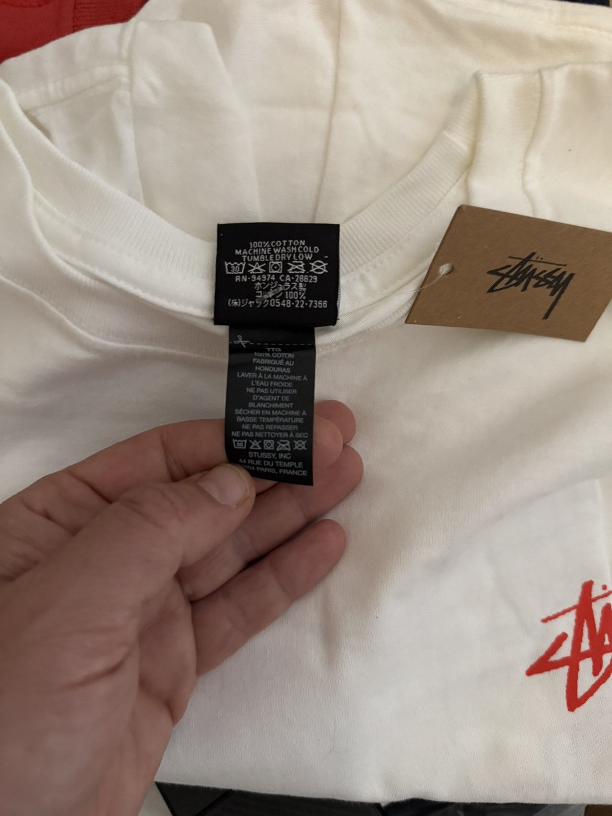 Stussy STÜSSY © 2023 SKATE TOUGH TEE WHITE COTTON T-SHIRT SIZE XL Size US XL / EU 56 / 4 - 4 Thumbnail