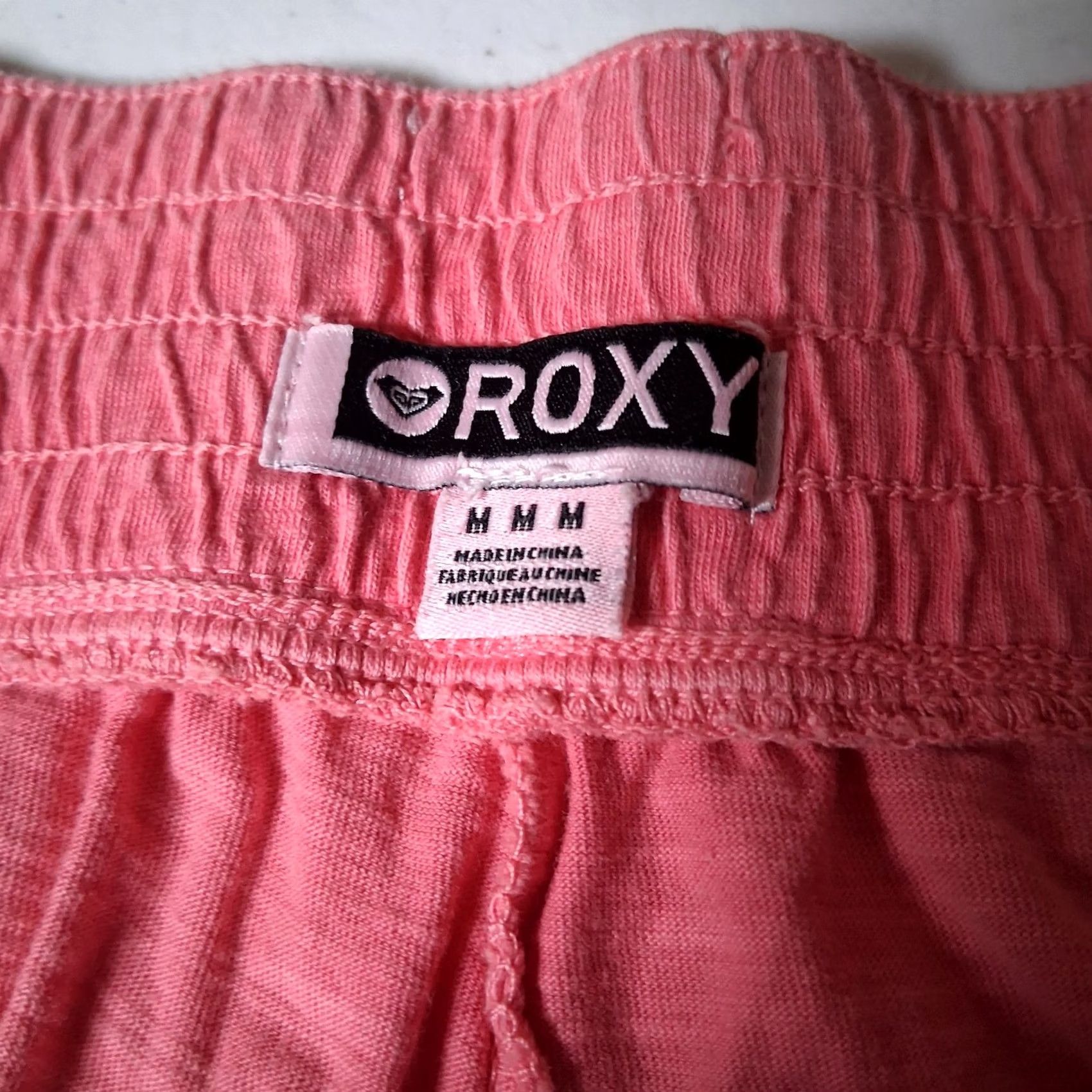 Vintage ROXY Estilo Pants M Pink Bootcut Lace Up Knit Athleisure Y2K Low Rise Womens Size 32" / US 10 / IT 46 - 3 Thumbnail