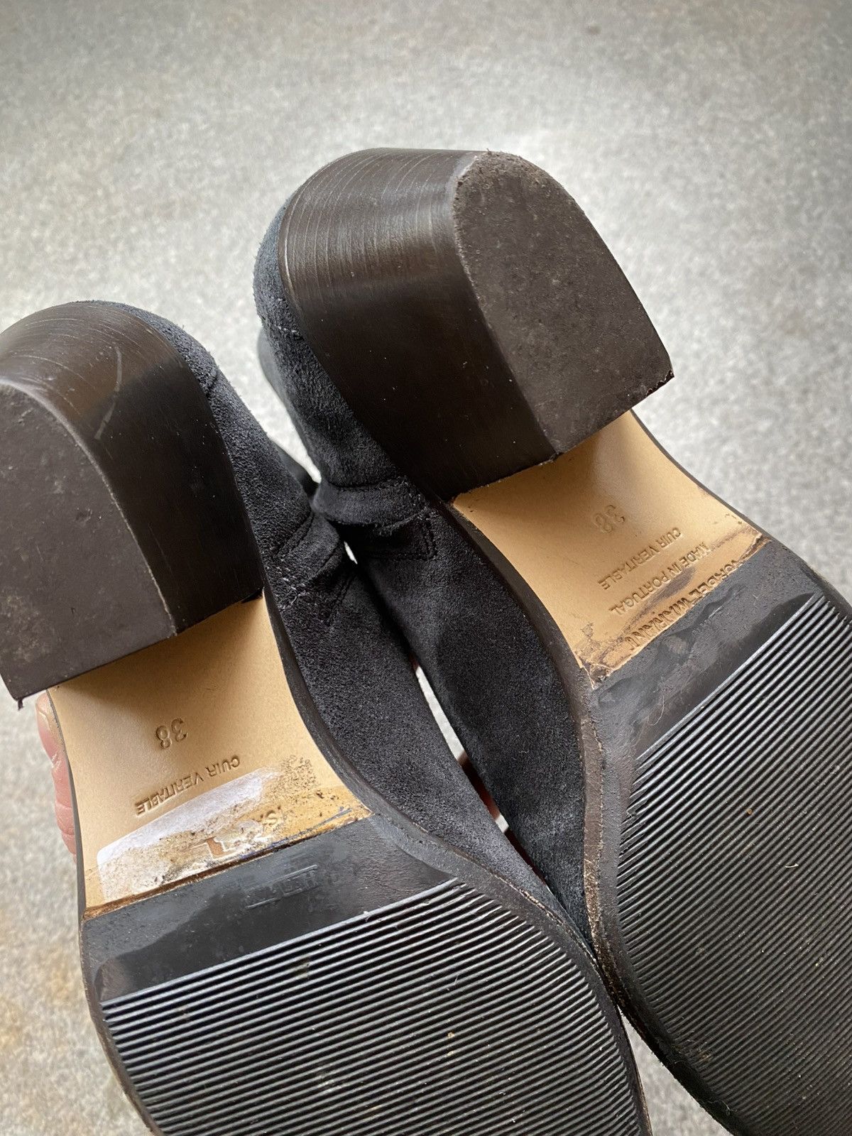 Isabel Marant × Isabel Marant Etoile × Vintage Isabel Marant Dacken $660 Suede Heel Western Cowboy Boots Size US 8 / IT 38 - 7 Thumbnail