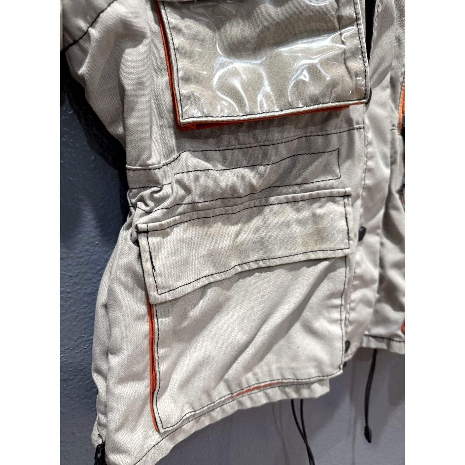 Vintage VINTAGE Thor Motocross Jacket Nylon - Gray - Large - Pockets - 90s Y2K Motorcycle Outer Shell Mens Jacket Size US L / EU 52-54 / 3 - 6 Thumbnail