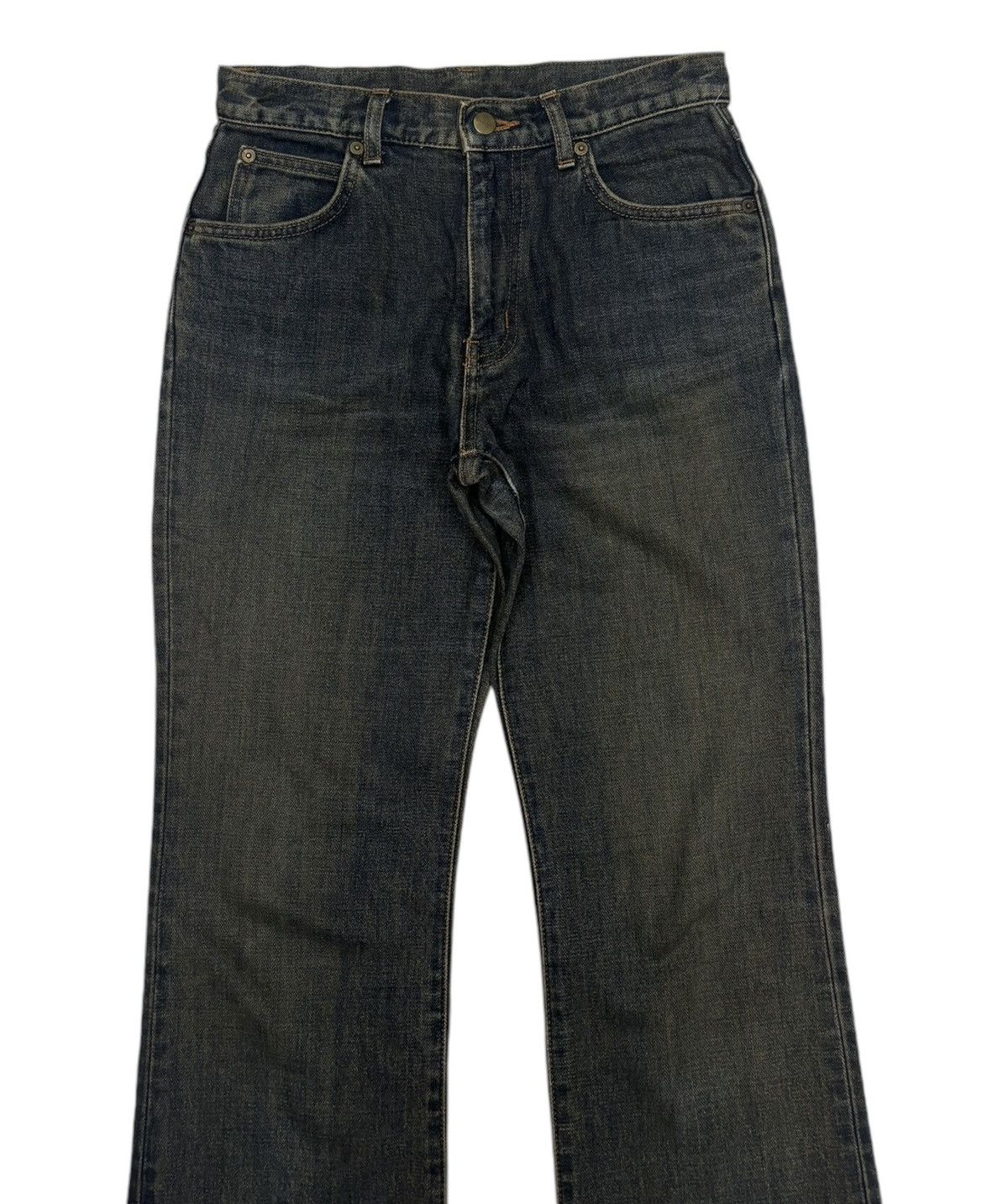 If Six Was Nine Flare Jeans Vintage Wrangler Waxed Flare Denim Size US 28 / EU 44 - 5 Thumbnail