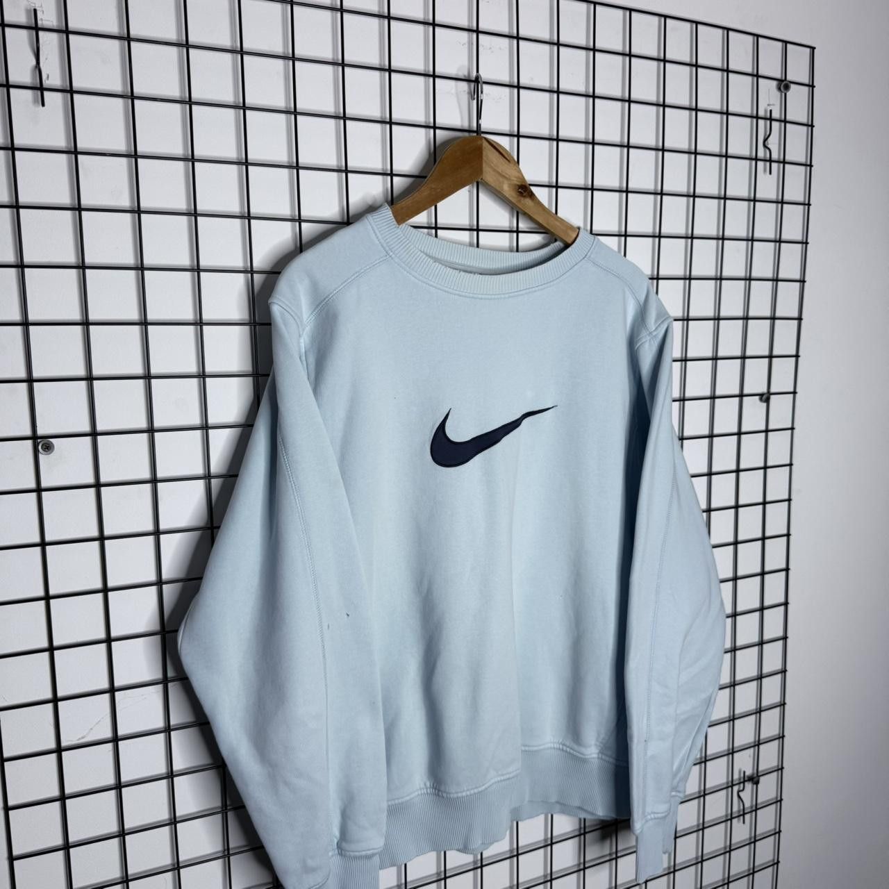 Nike Nike Vintage 90s Crewneck Baby Blue Retro Size US M / EU 48-50 / 2 - 4 Thumbnail