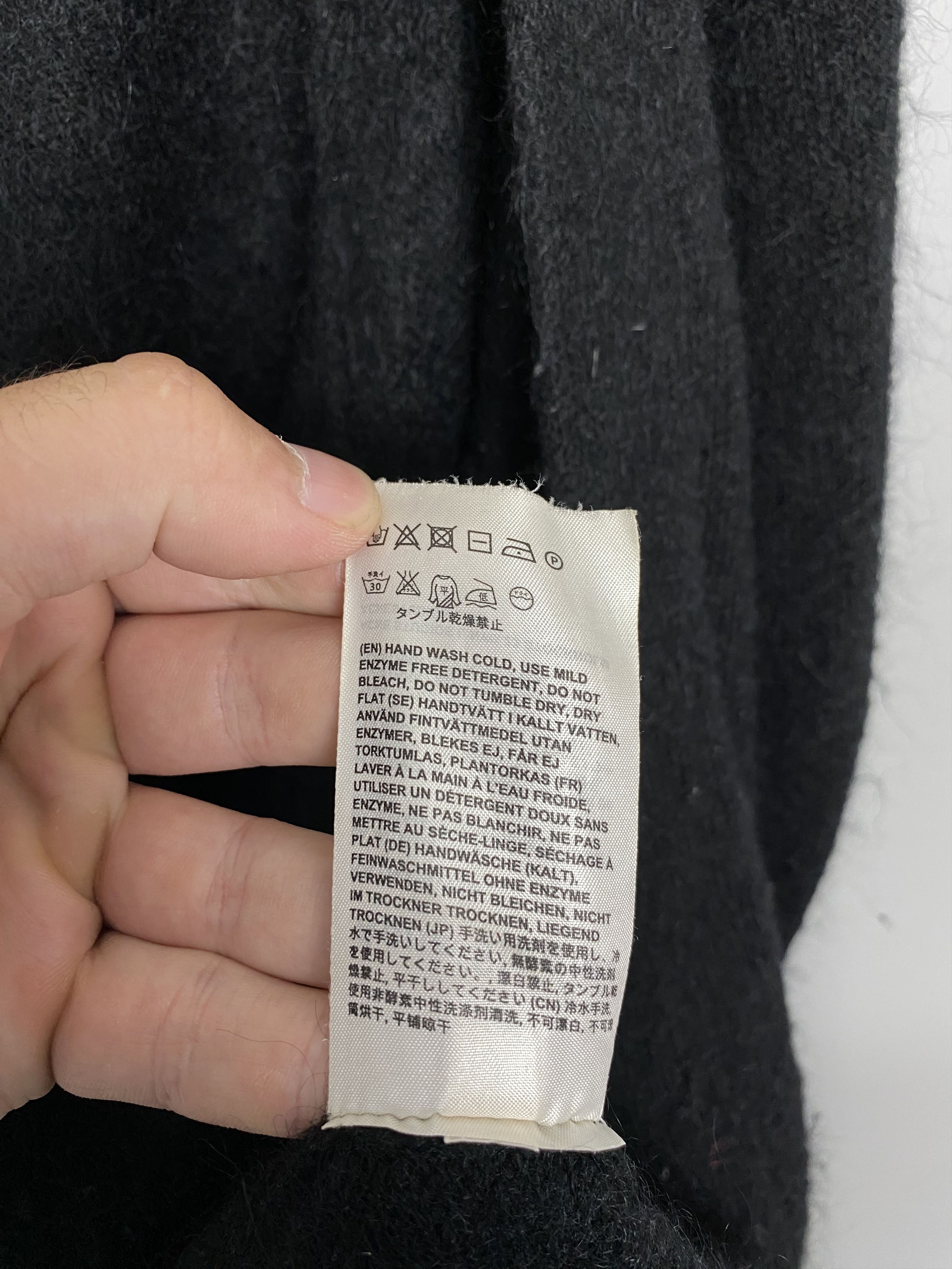 Acne Studios Acne Studios Raya Paw14 Mohair Wool Black Cardigan Size S / US 4 / IT 40 - 13 Thumbnail