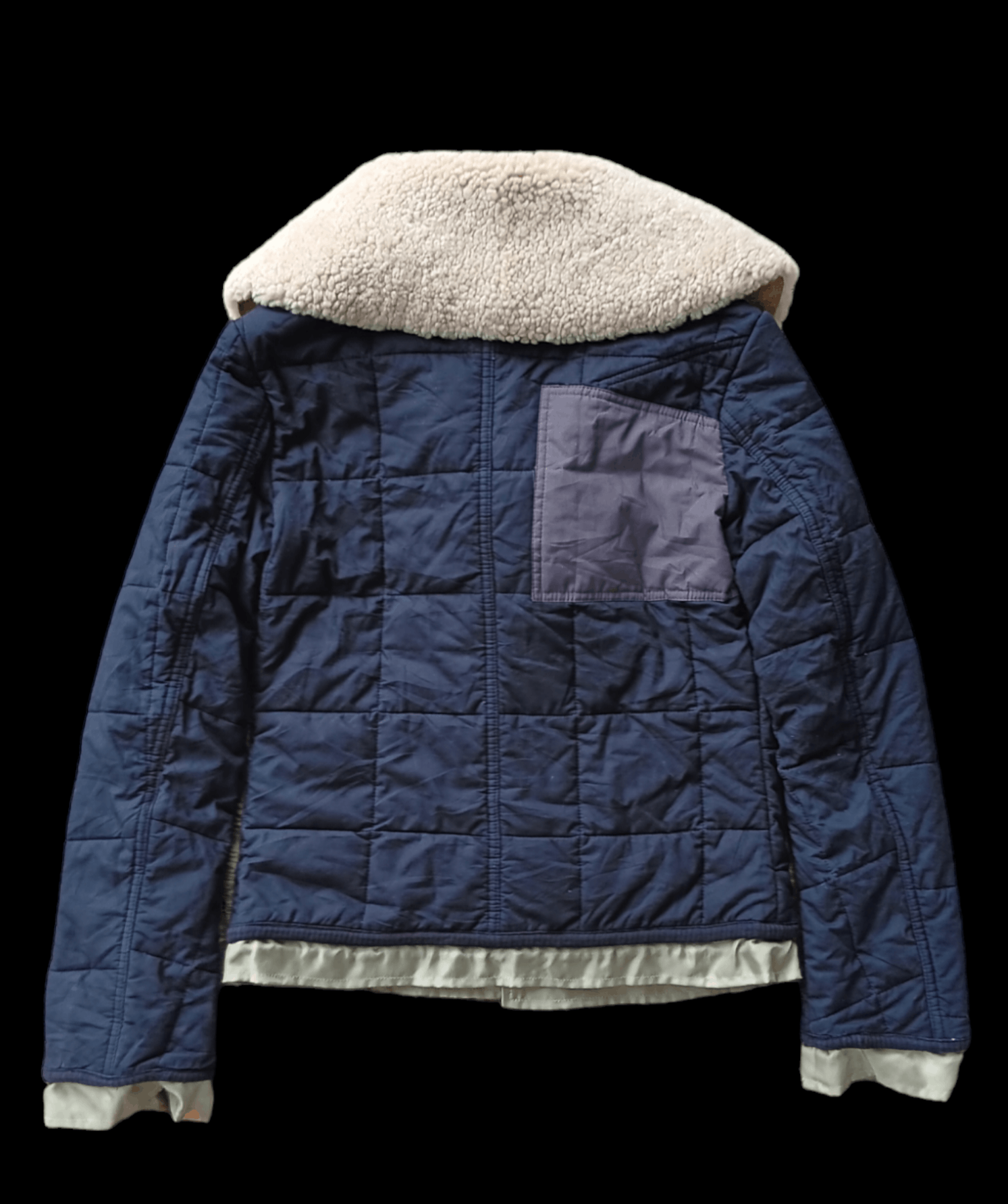 Diesel 2000's Diesel collared shearling quilted jacket Size US S / EU 44-46 / 1 - 9 Thumbnail