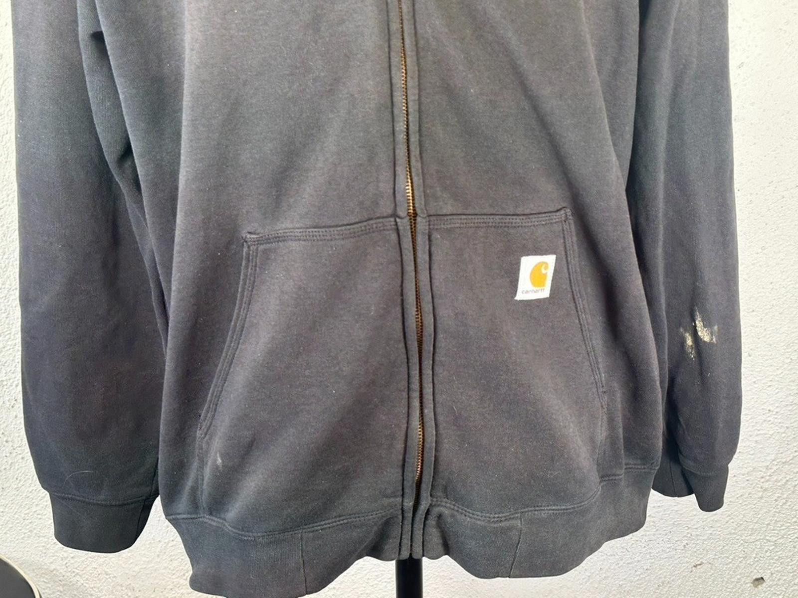 Carhartt Carhartt Unisex Large Black Original Fit Zipper Hoodie Size US L / EU 52-54 / 3 - 3 Thumbnail