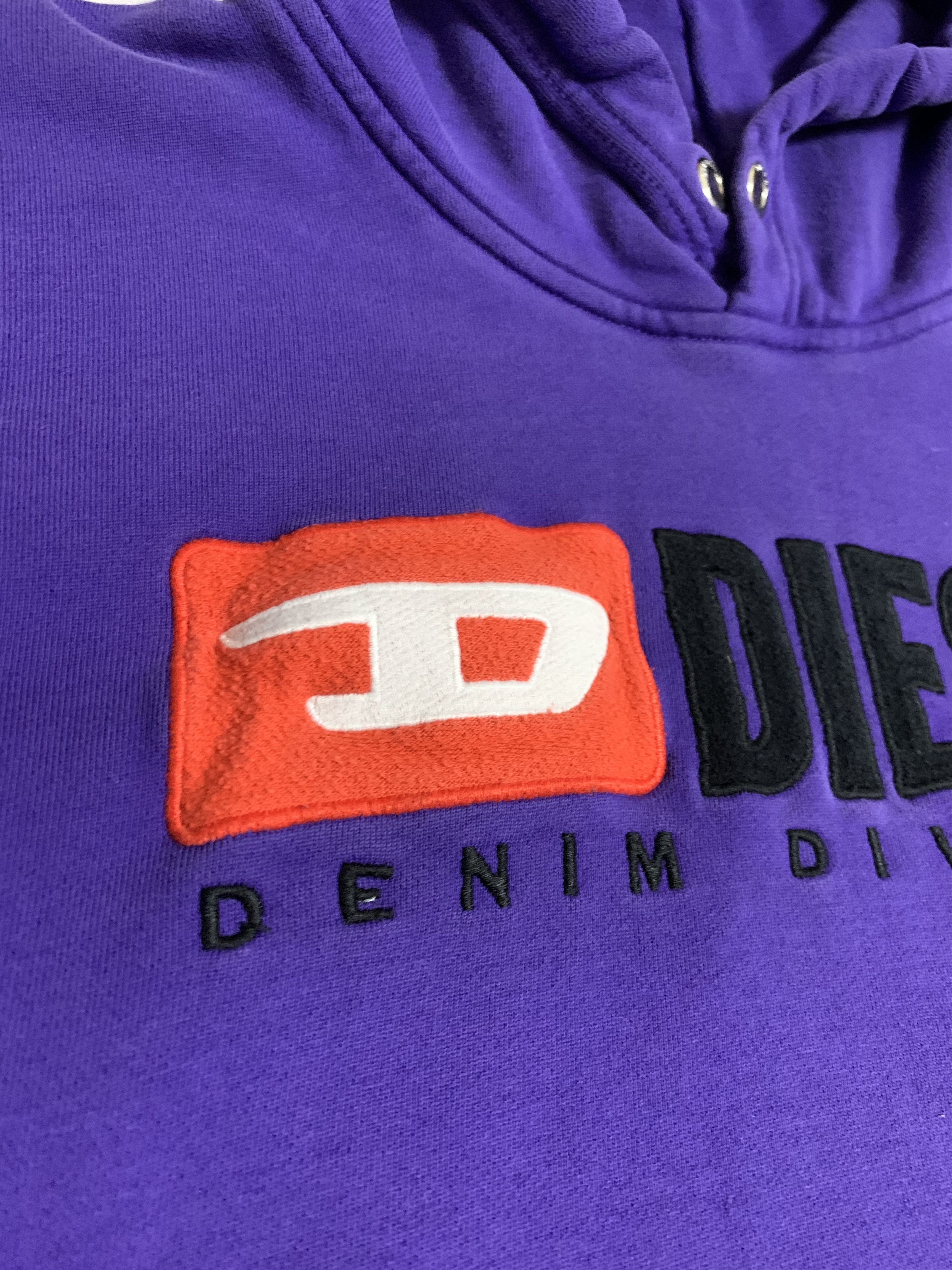 Diesel × Vintage Vintage Diesel Hoodie Big Logo Baggy 90s Y2K Crazy Size US M / EU 48-50 / 2 - 3 Thumbnail