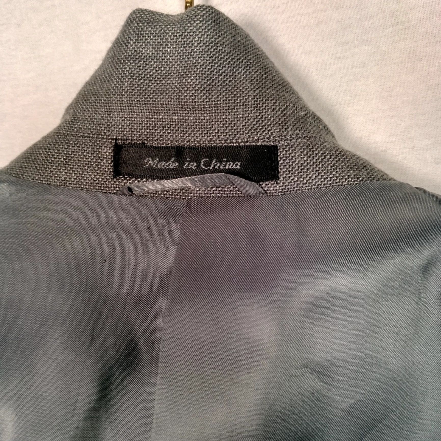 Ralph Lauren Lauren Ralph Lauren Blazer Men 42 R Gray Woven Poly Rayon Linen Blend Blazer/Coat/Office Wear/Professional Size 42R - 7 Thumbnail