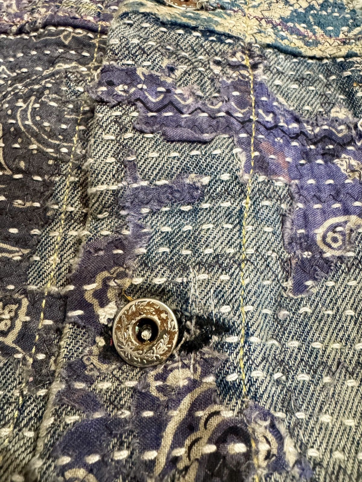 BORO Denim Vintage Sashiko Jacket Boro kapital supreme asap vtg Size US XL / EU 56 / 4 - 4 Thumbnail