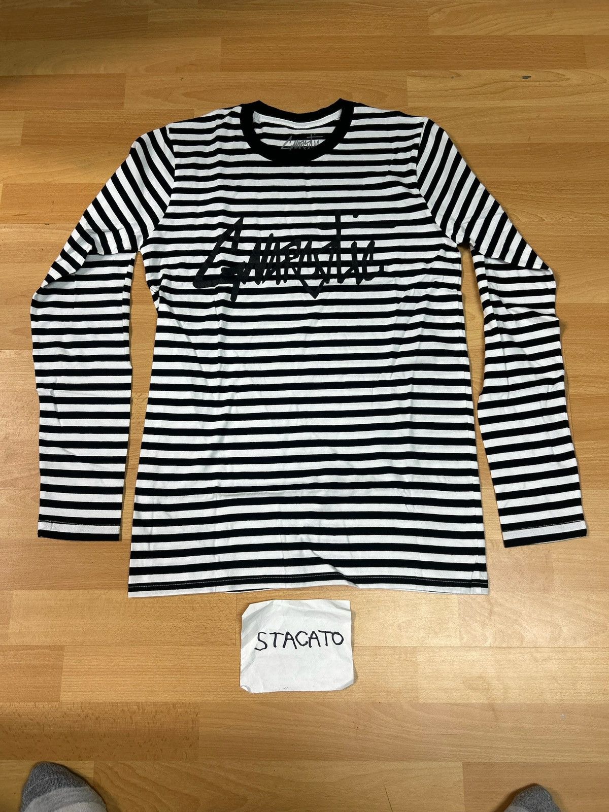 Gnarcotic × Rap Tees Gnarcotic Lil Gnar Logo Striped Long Sleeve Tee Black/White Size US S / EU 44-46 / 1 - 1 Thumbnail