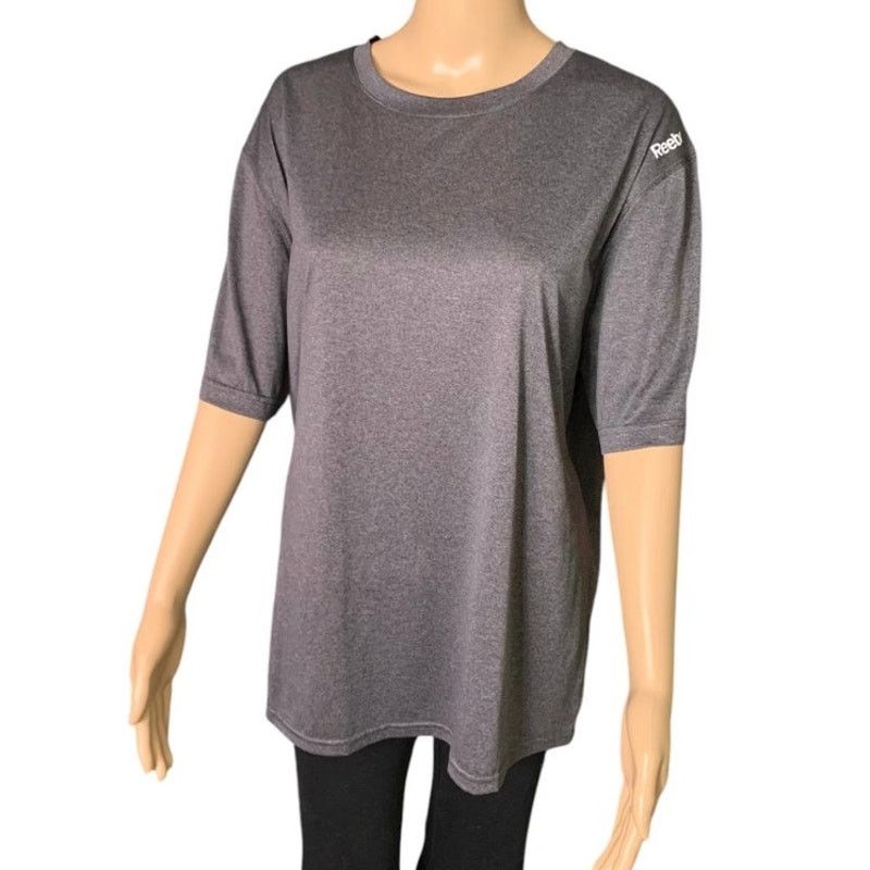 Reebok Reebok Women's Size Large Soft Shirt Logo Short Sleeve Crew Size L / US 10 / IT 46 - 1 Thumbnail