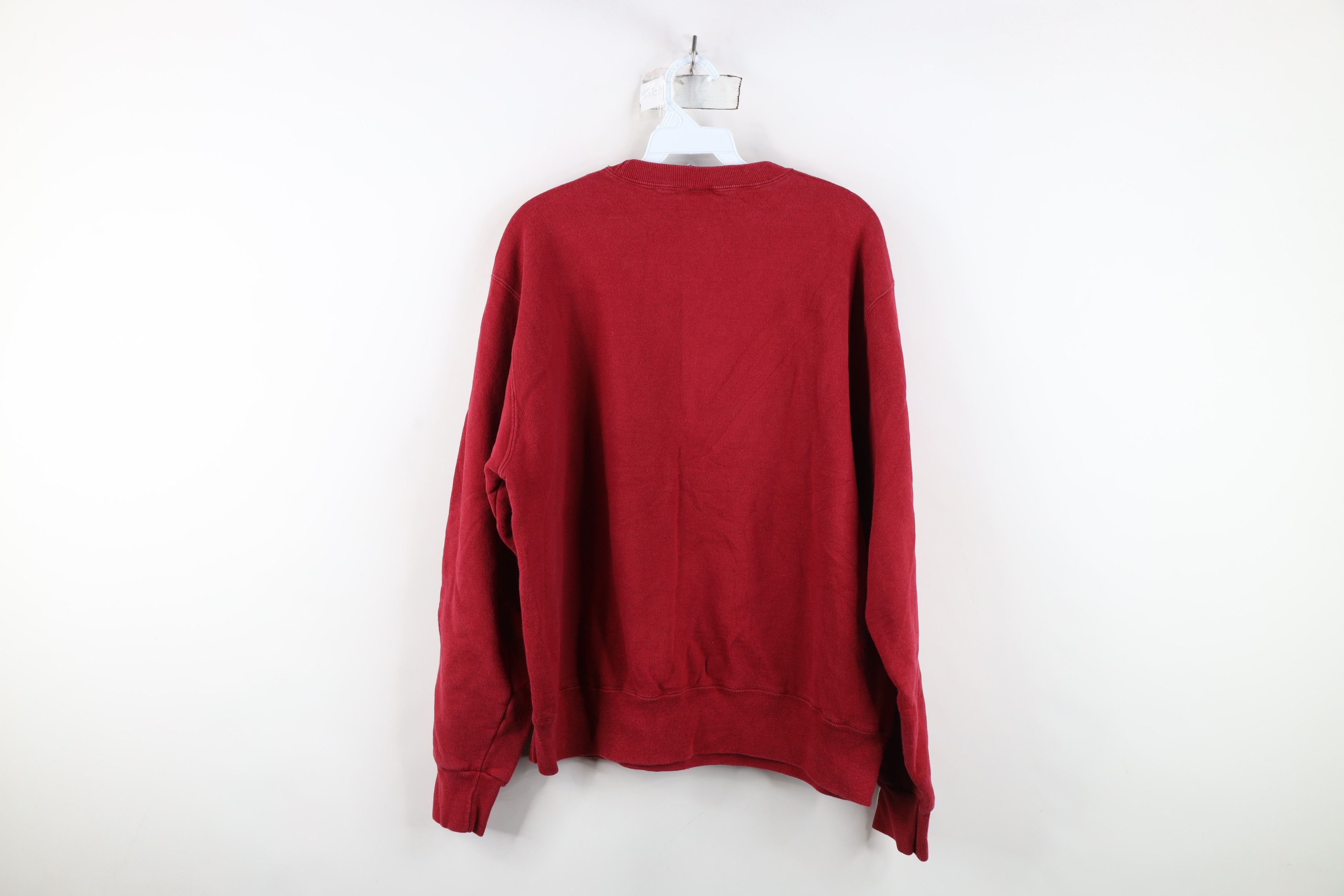 Champion Vintage 90s Champion Spell Out Crewneck Sweatshirt Red USA Size US XL / EU 56 / 4 - 13 Thumbnail