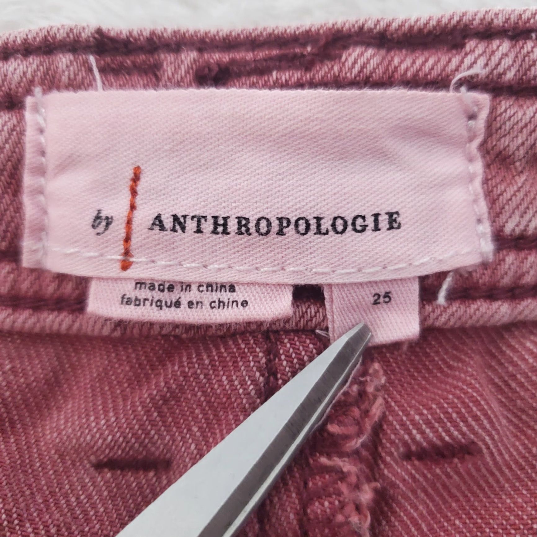 Anthropologie VINTAGE By Anthropologie Pants Womens 25 Raspberry Red High Rise Tapered OB1123915 Size 42" / US 20 - 3 Thumbnail